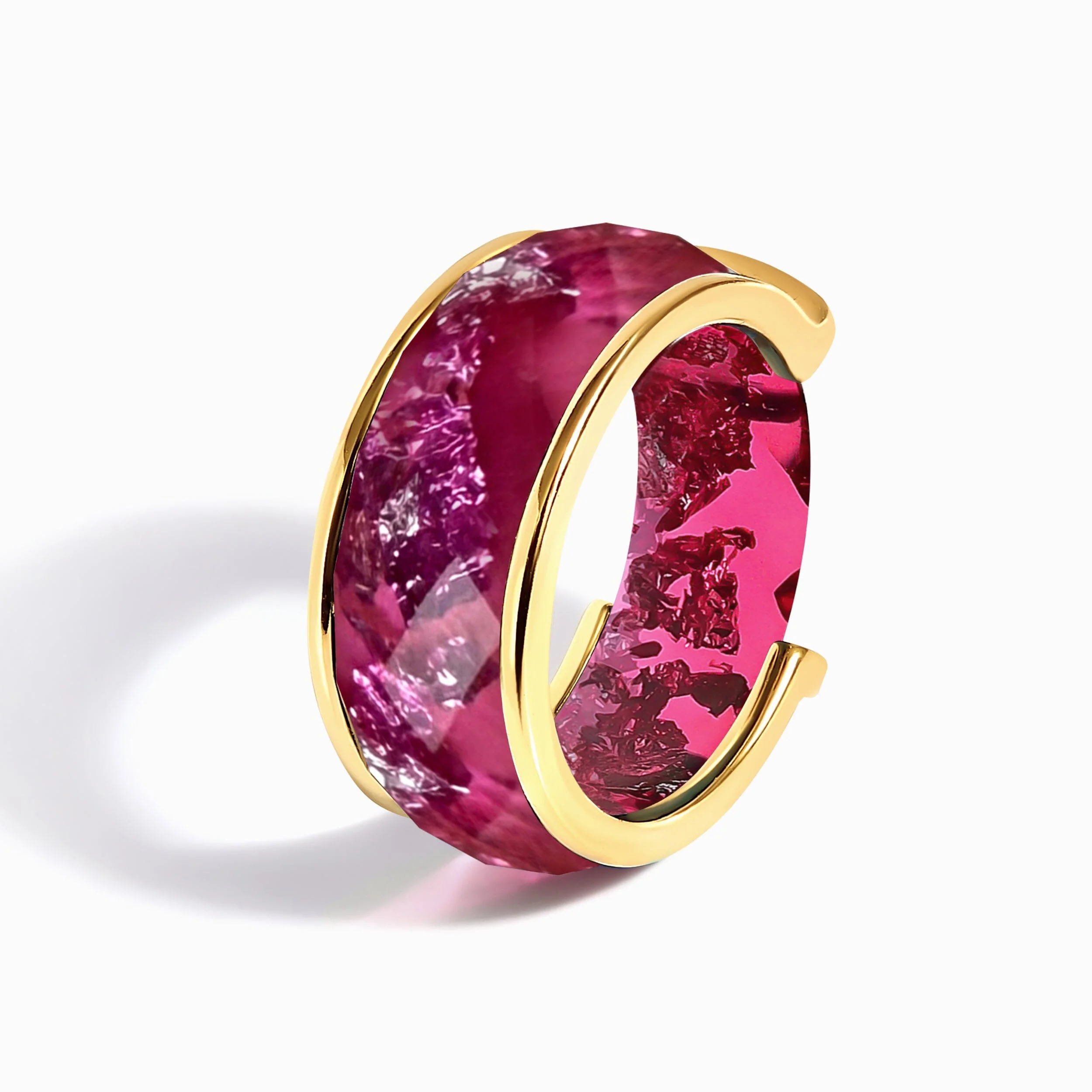 2-in-1 Resin Ring - Coral Sky - Image 10