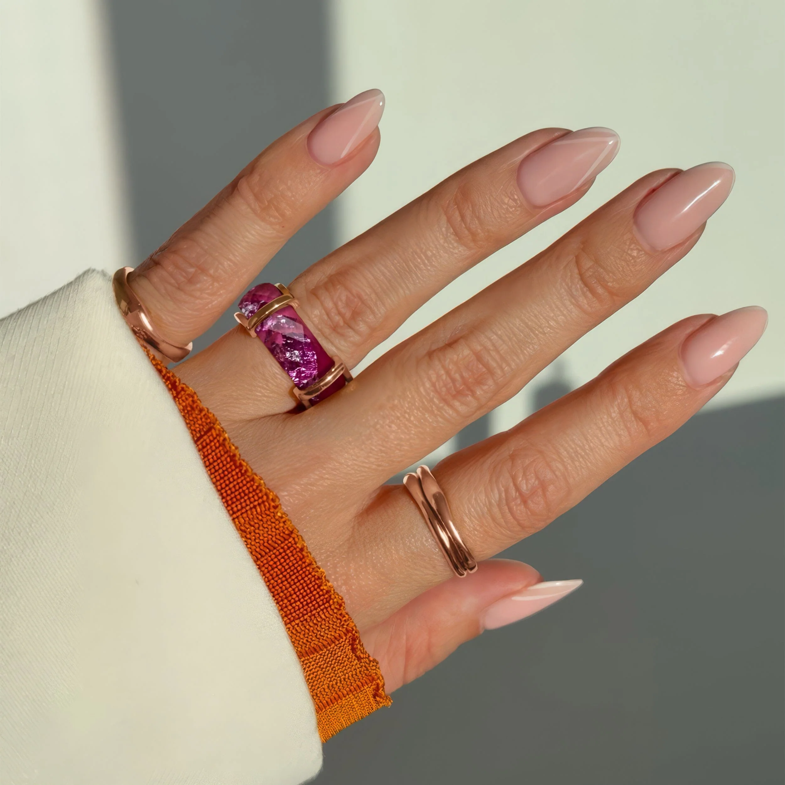 2-in-1 Resin Ring - Coral Sky - Image 12