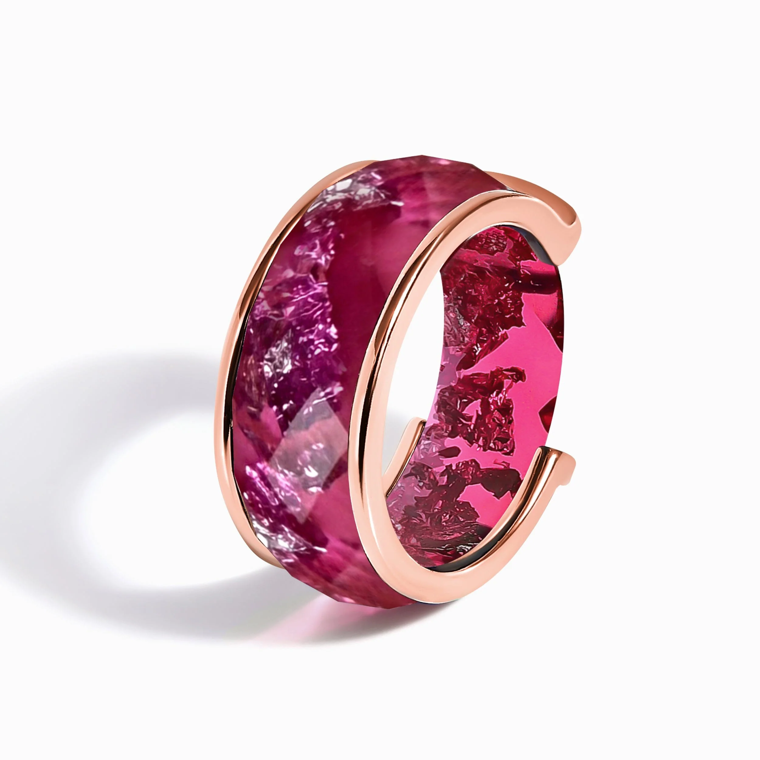 2-in-1 Resin Ring - Coral Sky - Image 9
