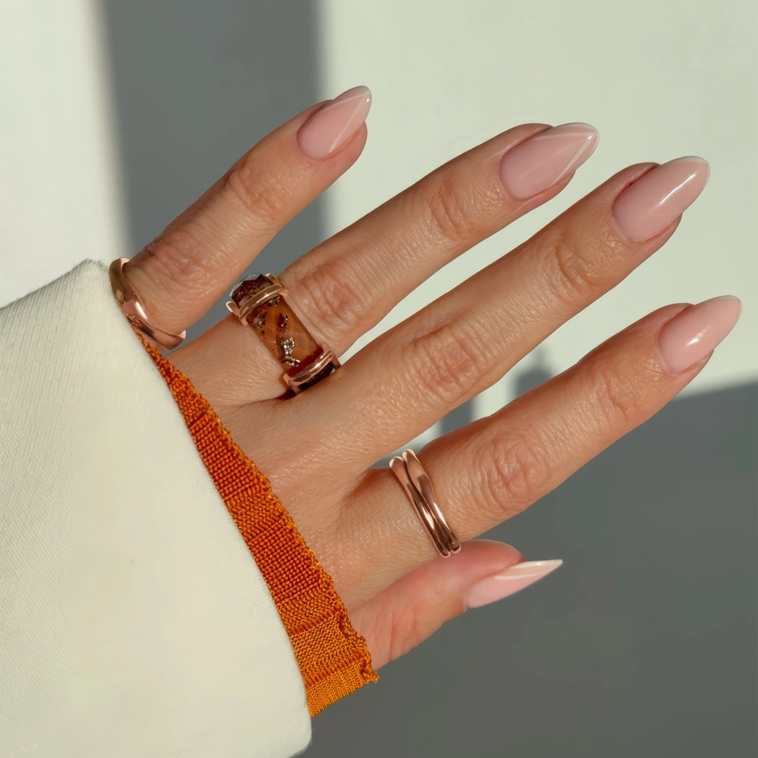 2-in-1 Resin Ring - Golden Amber - Image 12