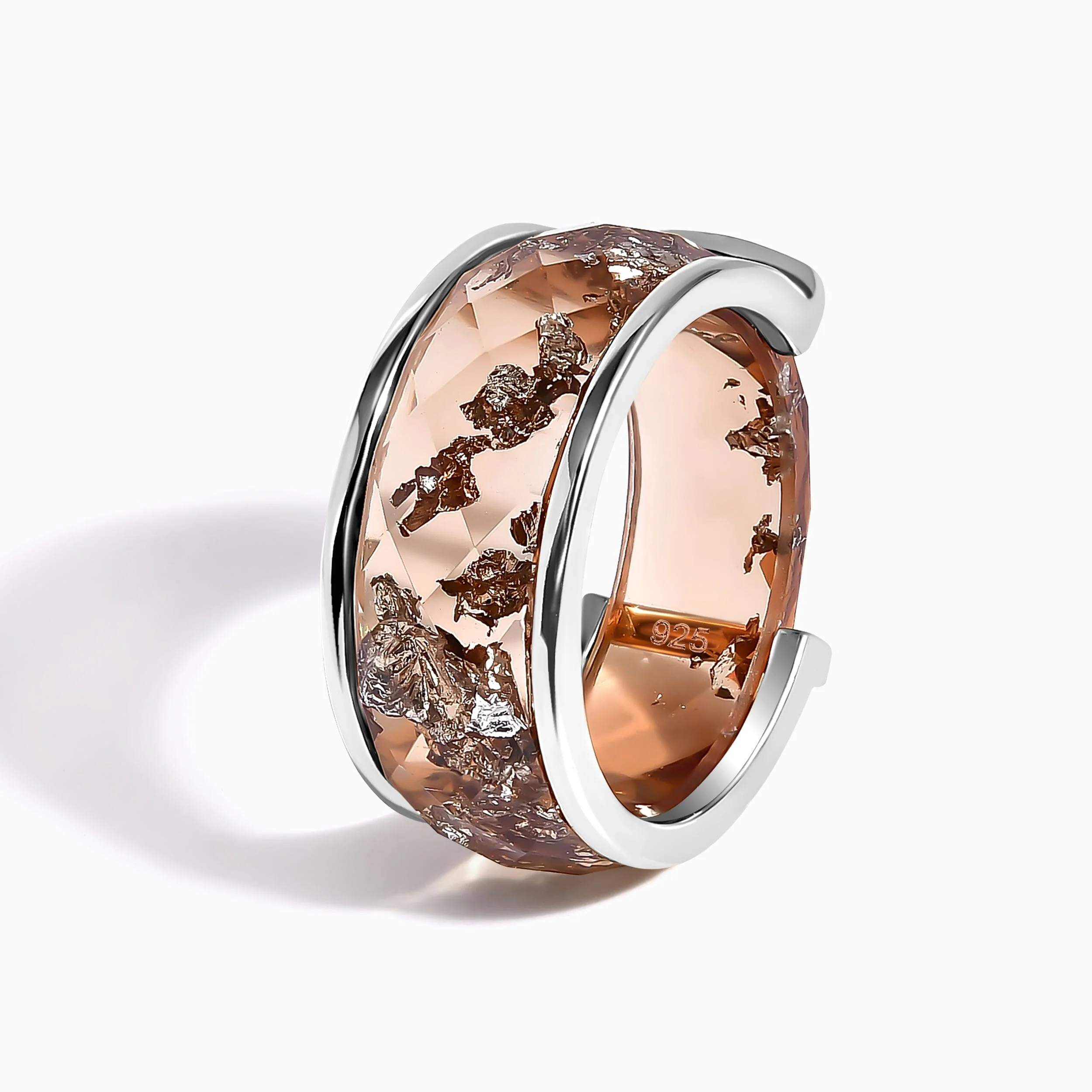 2-in-1 Resin Ring - Golden Amber - Image 14