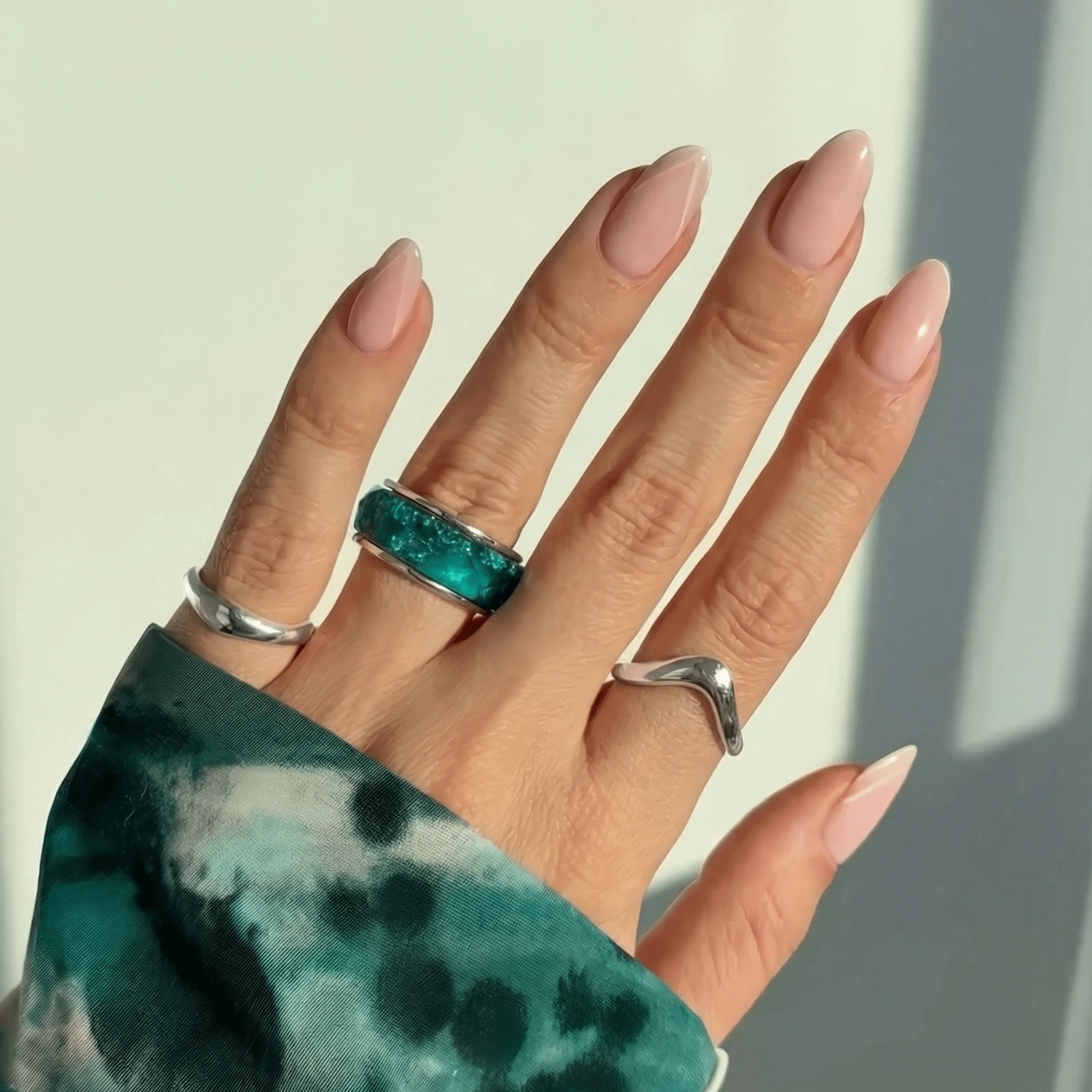 2-in-1 Resin Ring - Ocean Blue - Image 8