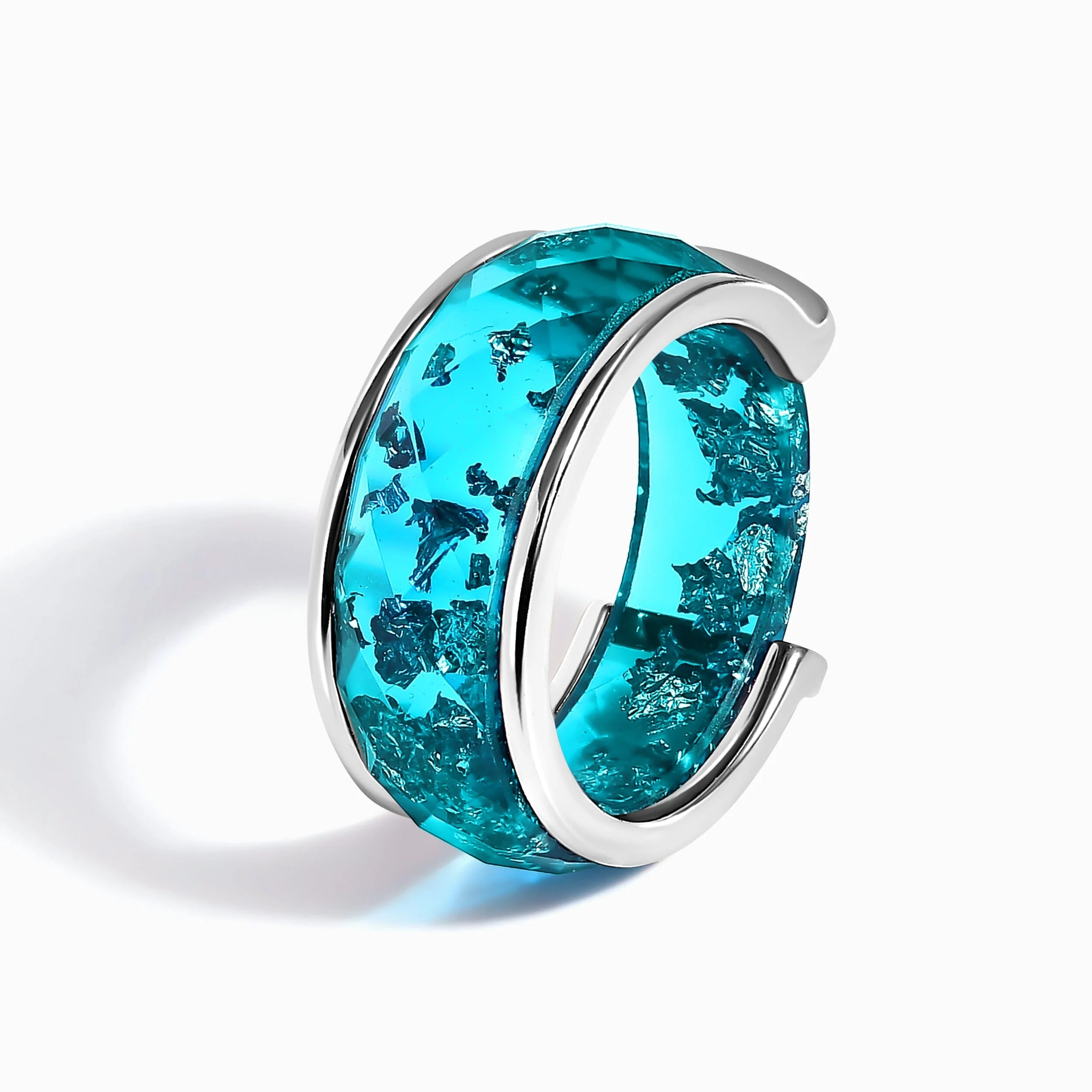 2-in-1 Resin Ring - Ocean Blue - Image 14