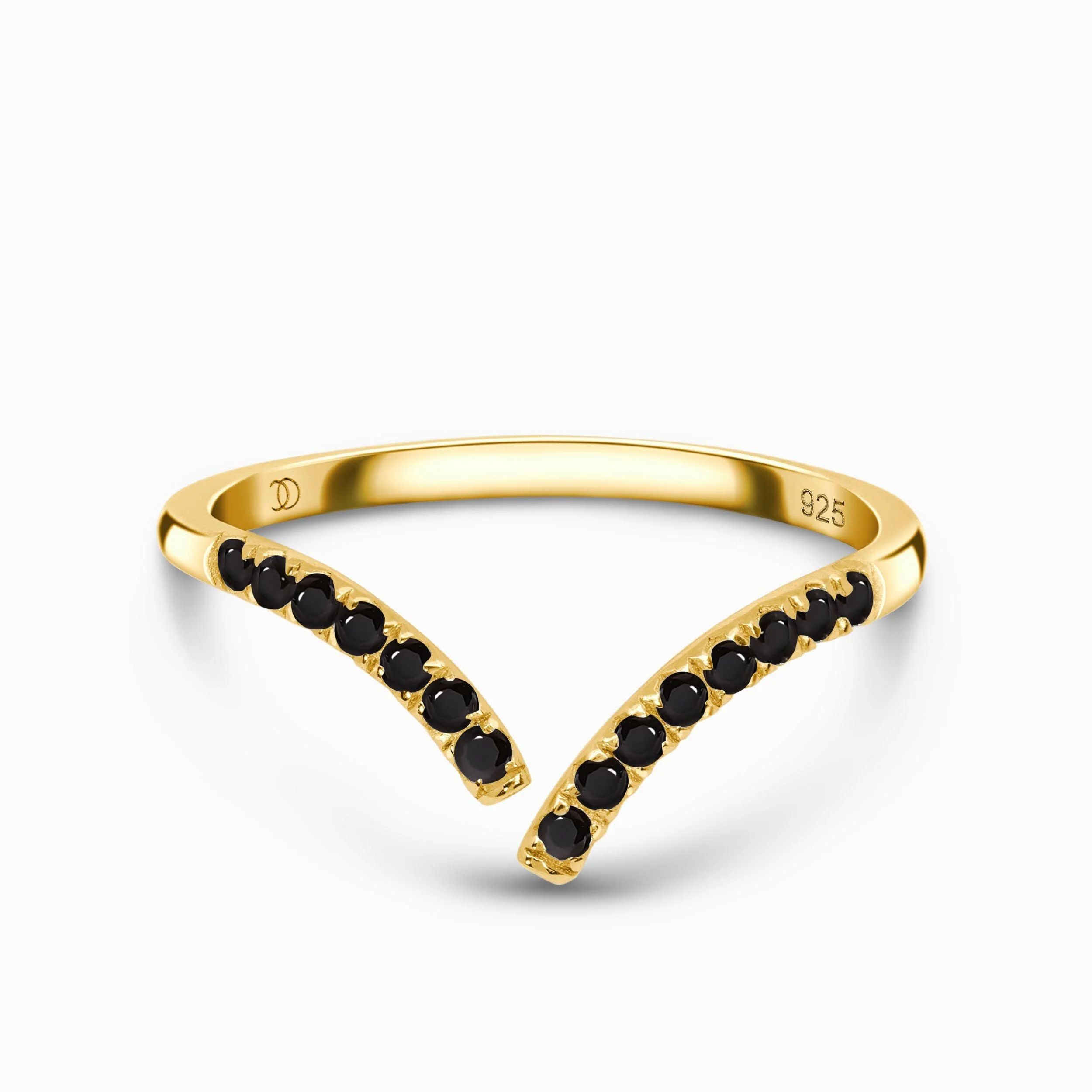Adjustable Black Spinel Ring - Infinite - Image 5