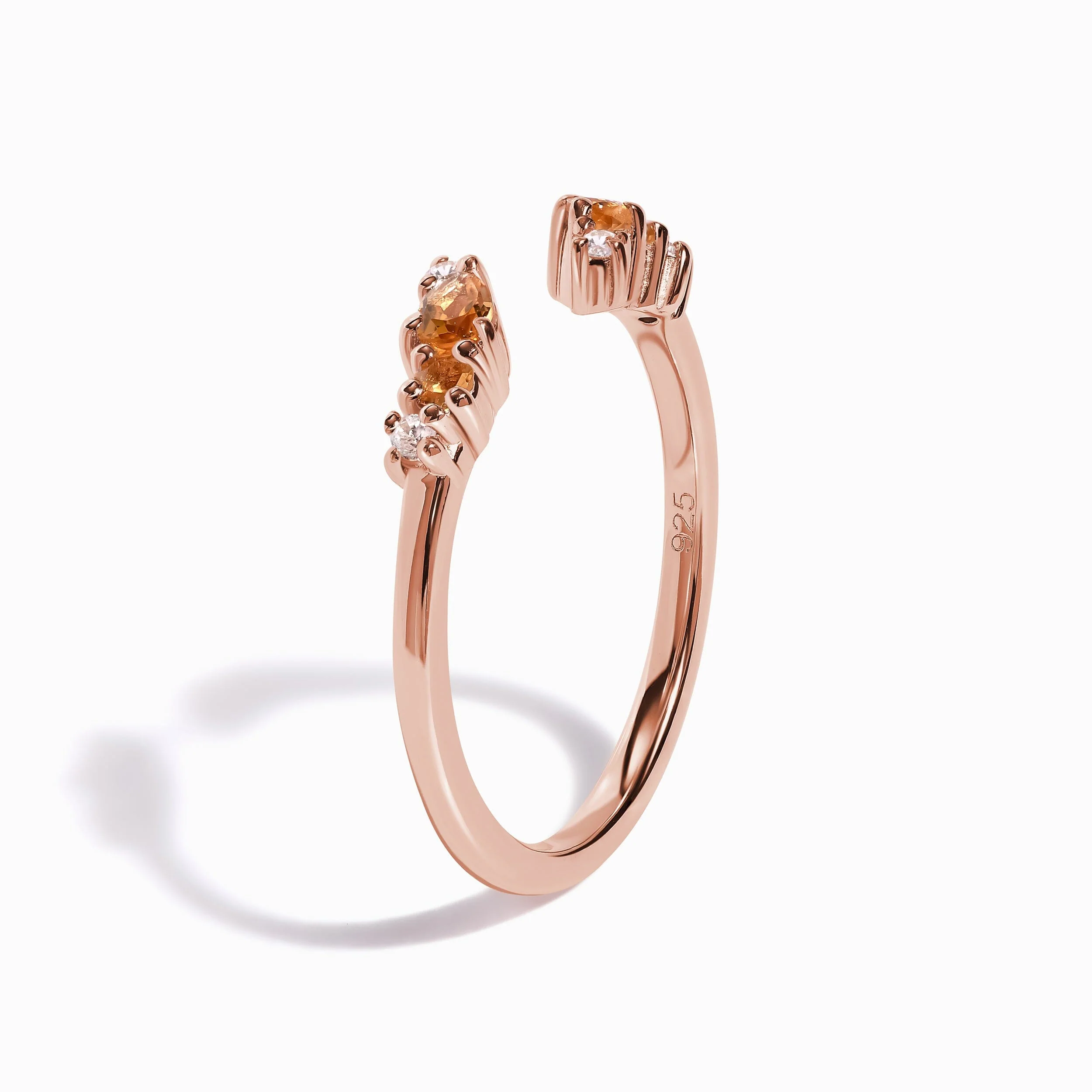 Adjustable Citrine Ring Flourish - November Birthstone - Image 16
