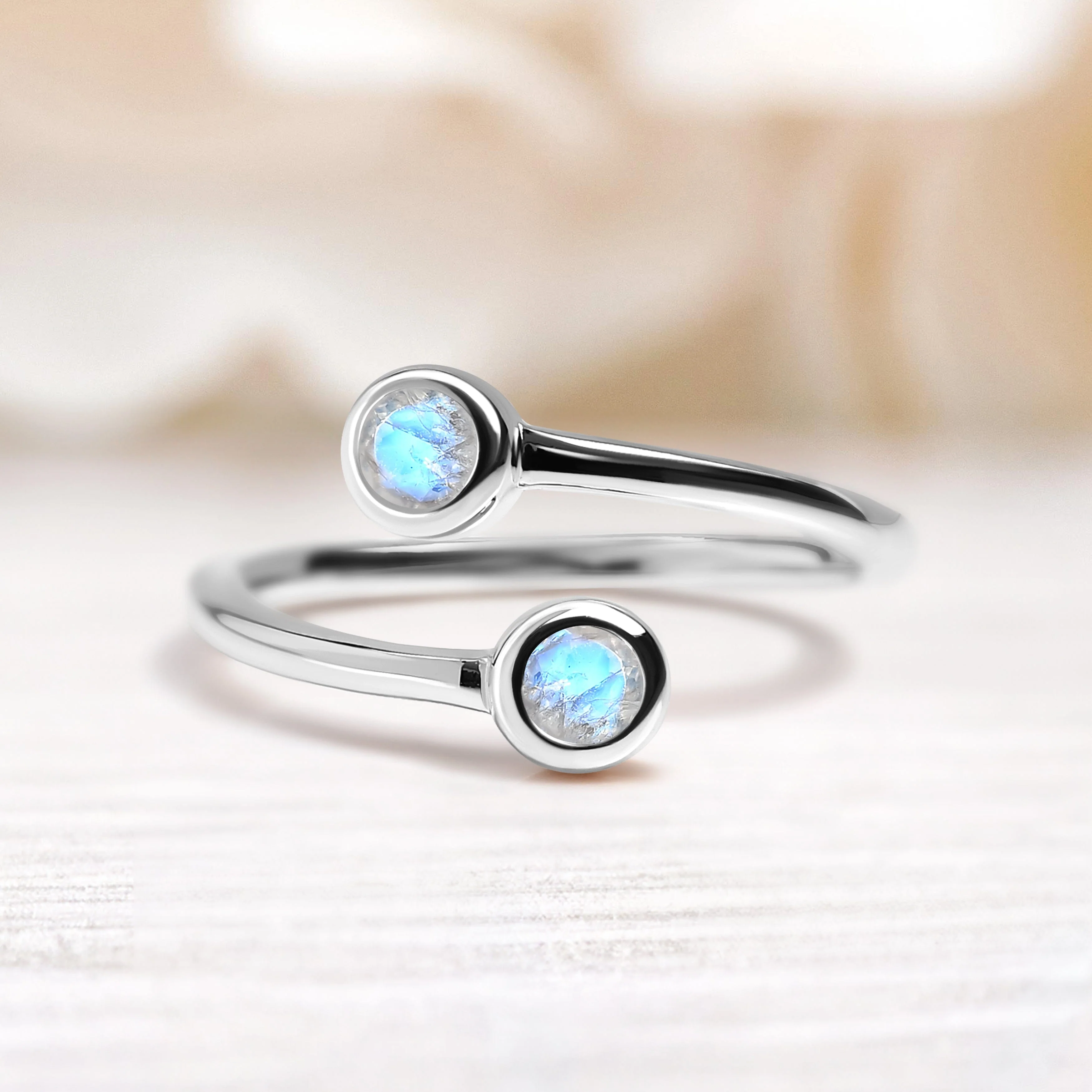 Adjustable Moonstone Ring - Evolve - Image 13