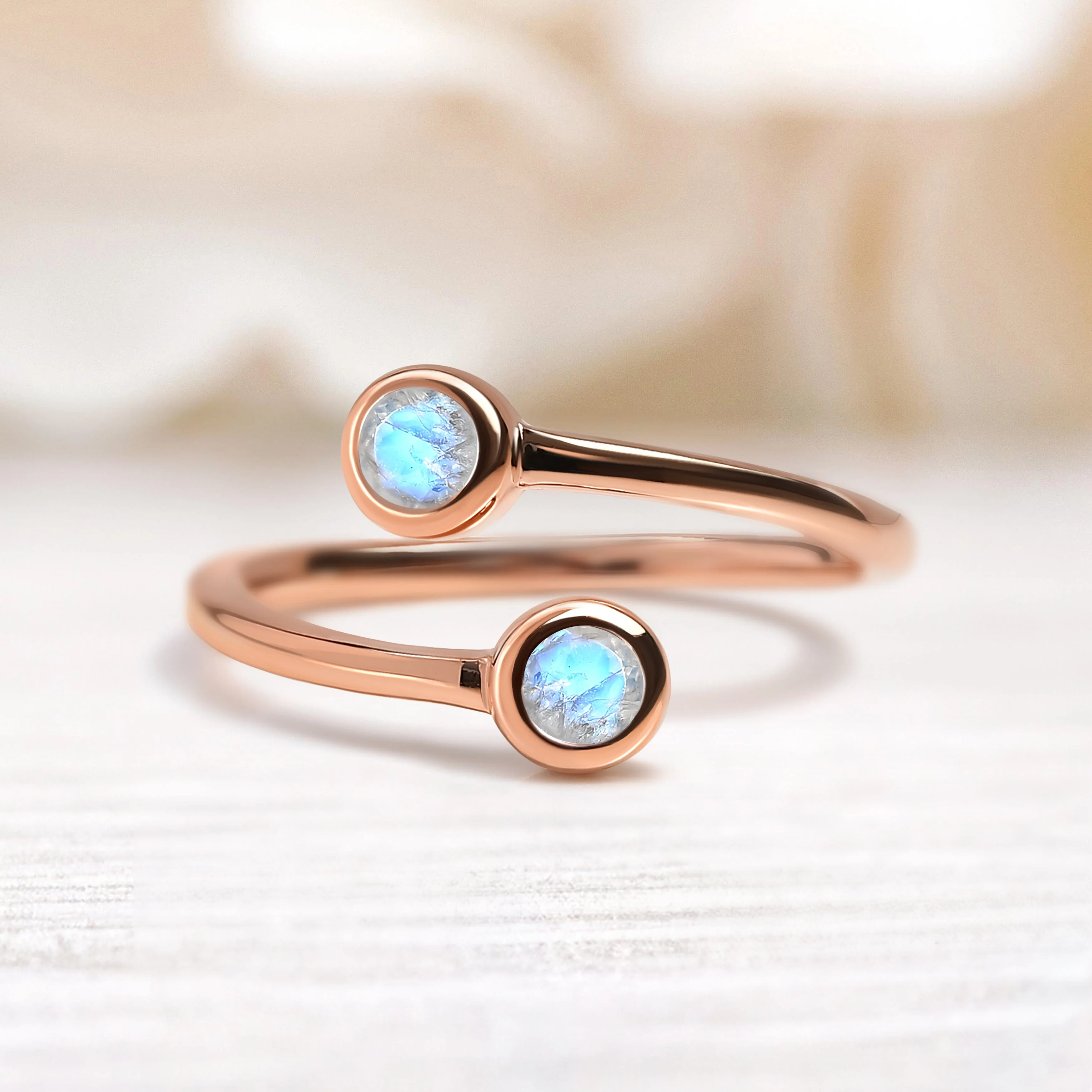 Adjustable Moonstone Ring - Evolve - Image 15