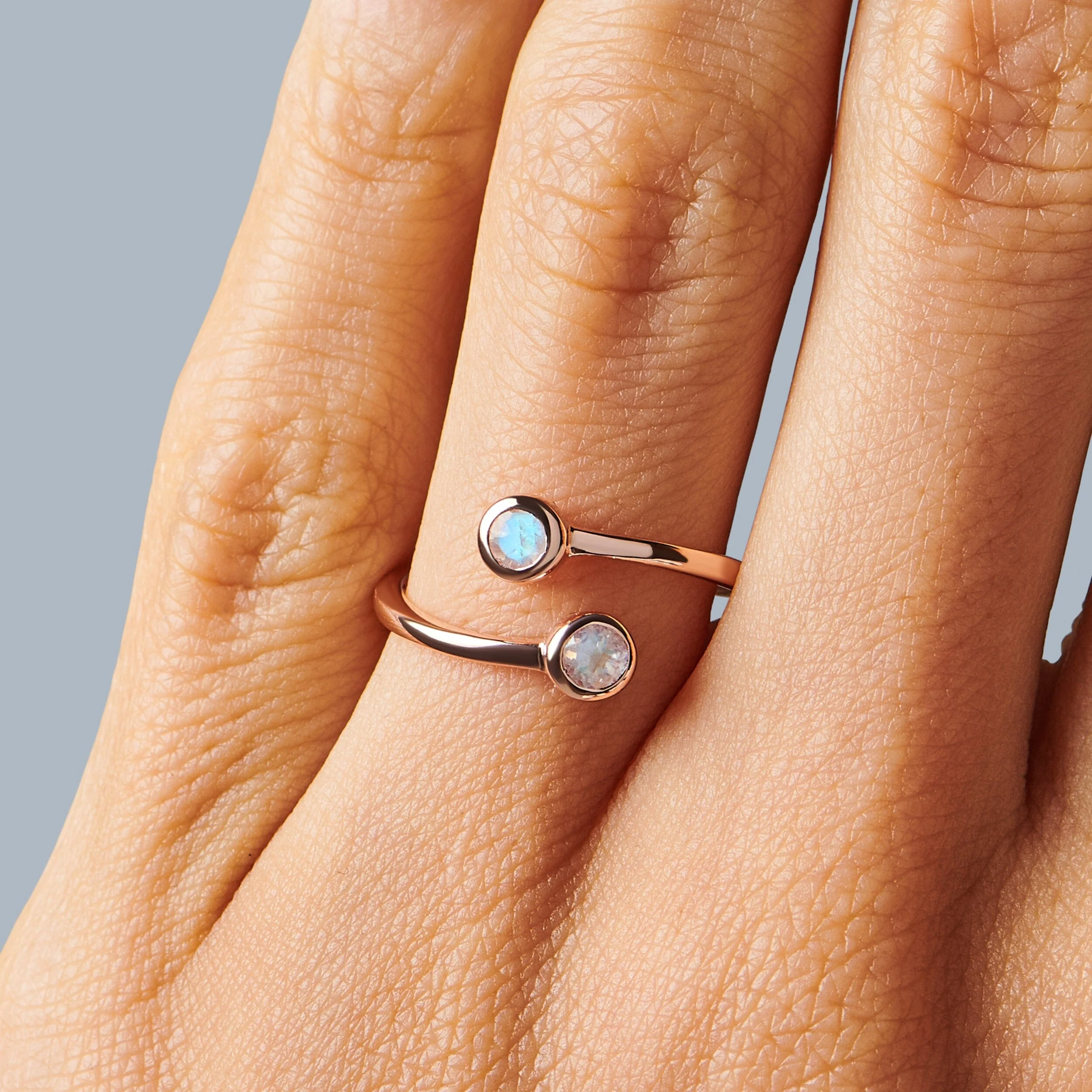Adjustable Moonstone Ring - Evolve - Image 5