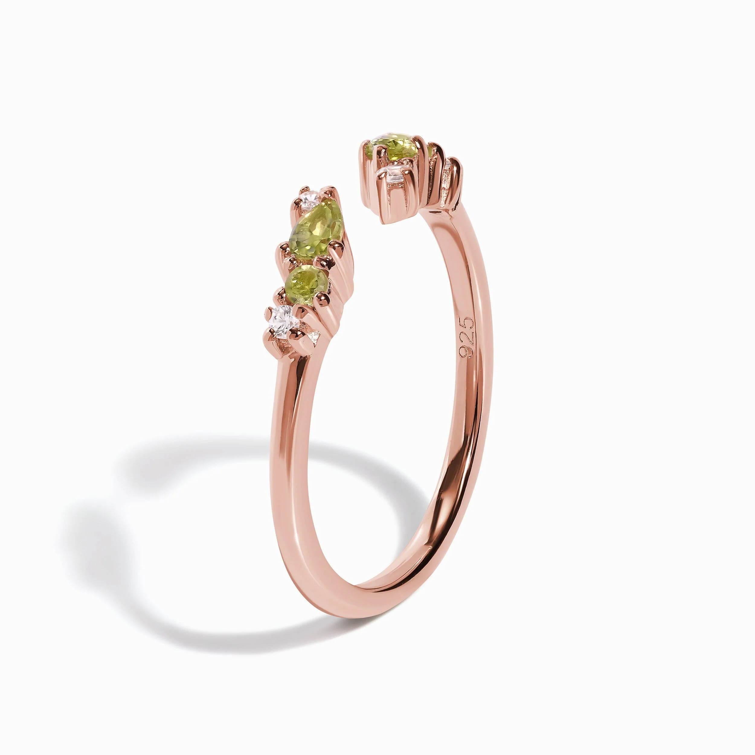 Adjustable Peridot Ring Flourish - August Birthstone - Image 15
