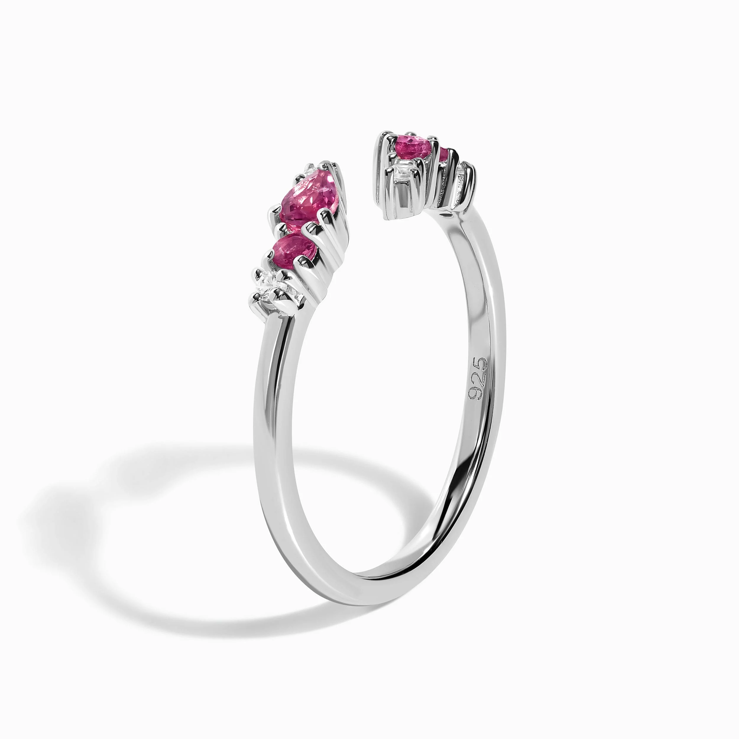 Adjustable Pink Tourmaline Ring Flourish - October Birthstone - Image 12