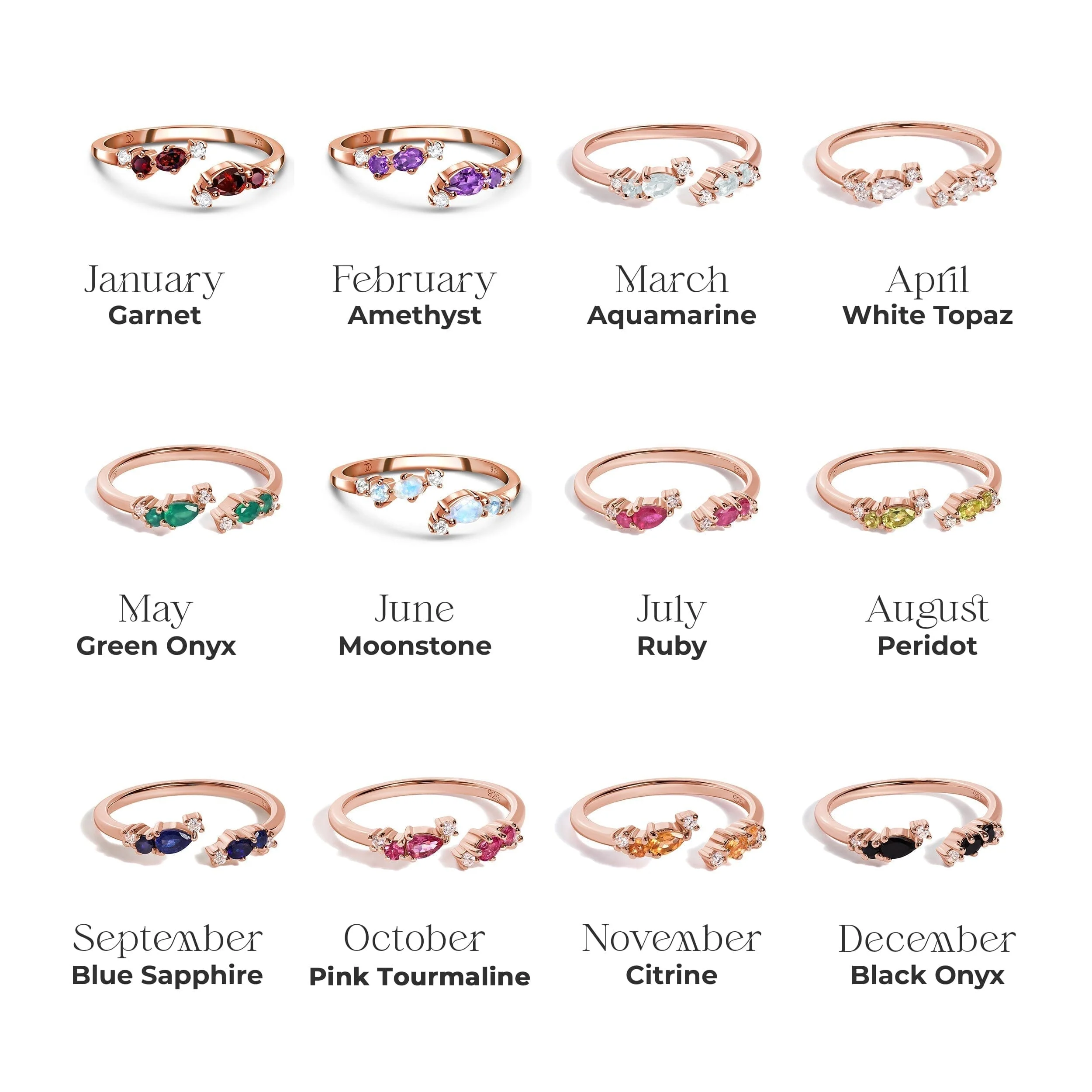Adjustable Pink Tourmaline Ring Flourish - October Birthstone - Image 18
