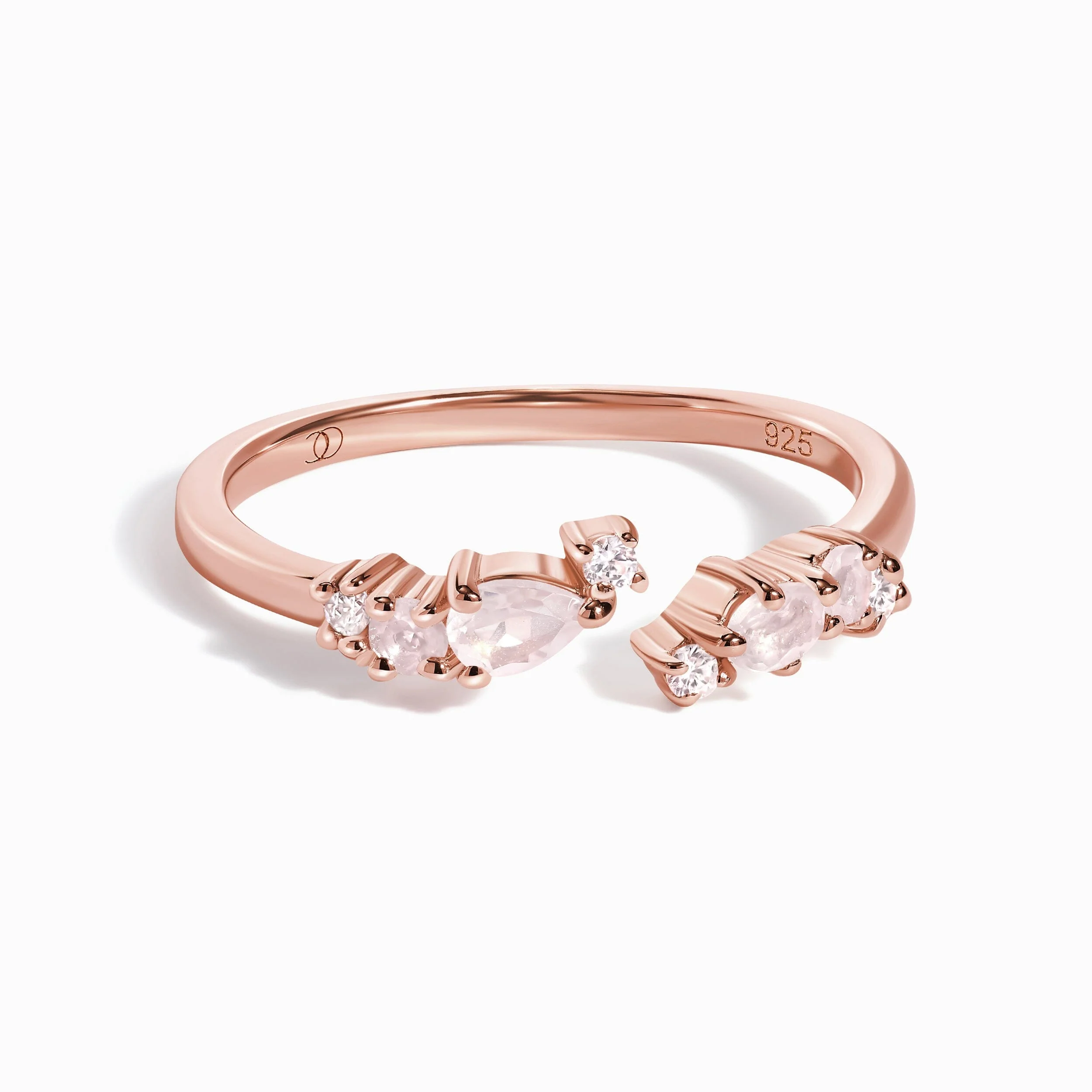 Adjustable Rose Quartz Ring - Flourish - Image 4