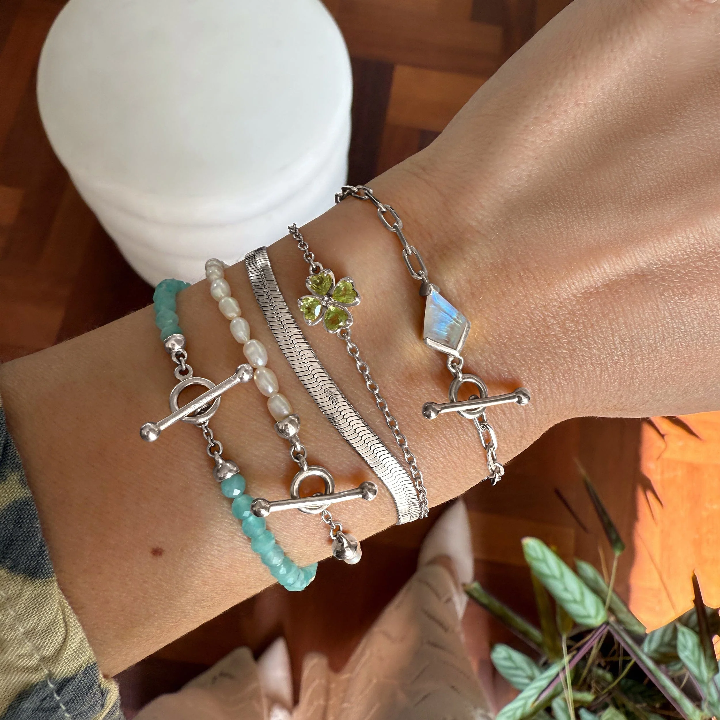 Amazonite T-Lock Beads Bracelet - Raise Your Vibrations - Image 12