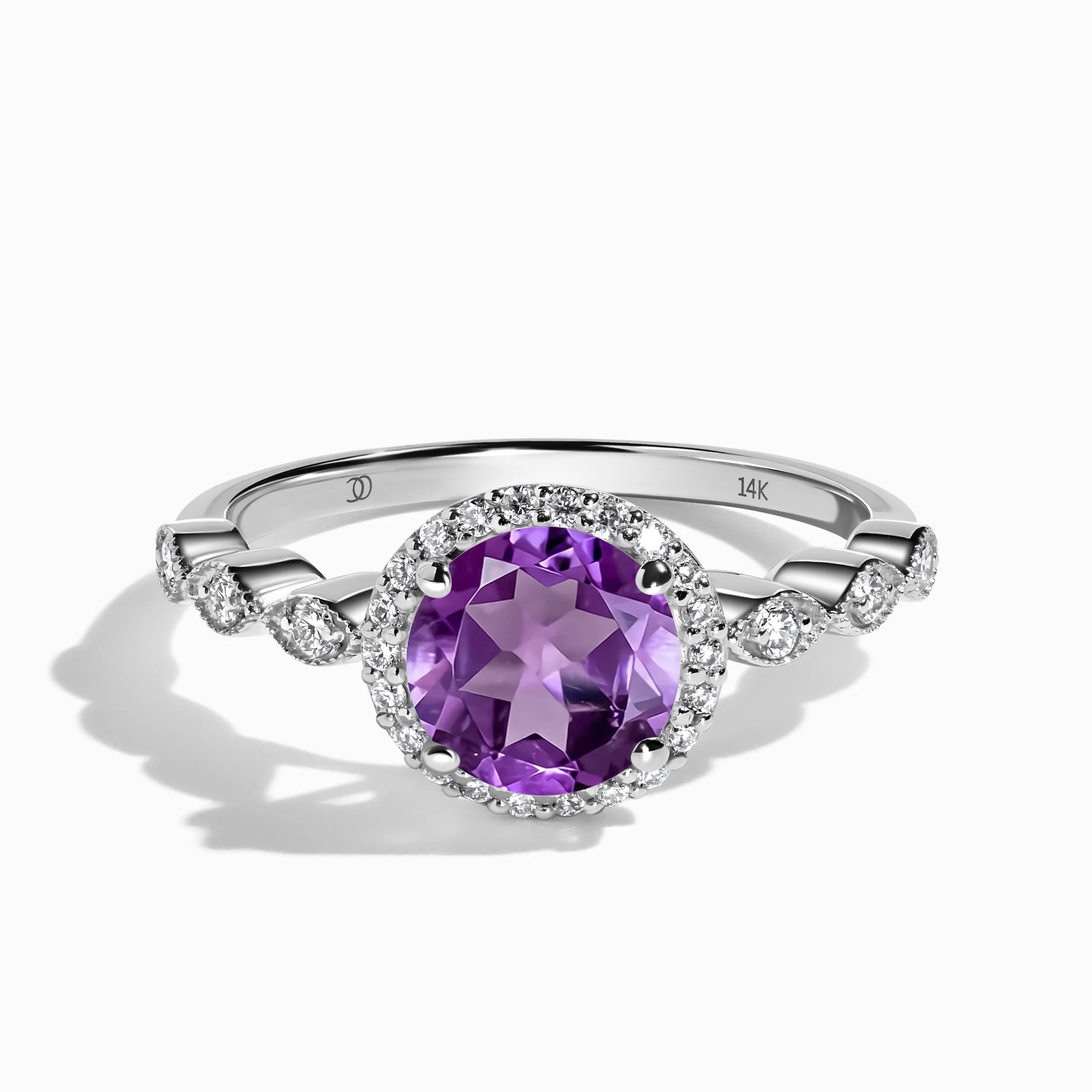 Amethyst Lab Diamond Ring - Soulmate - Image 3