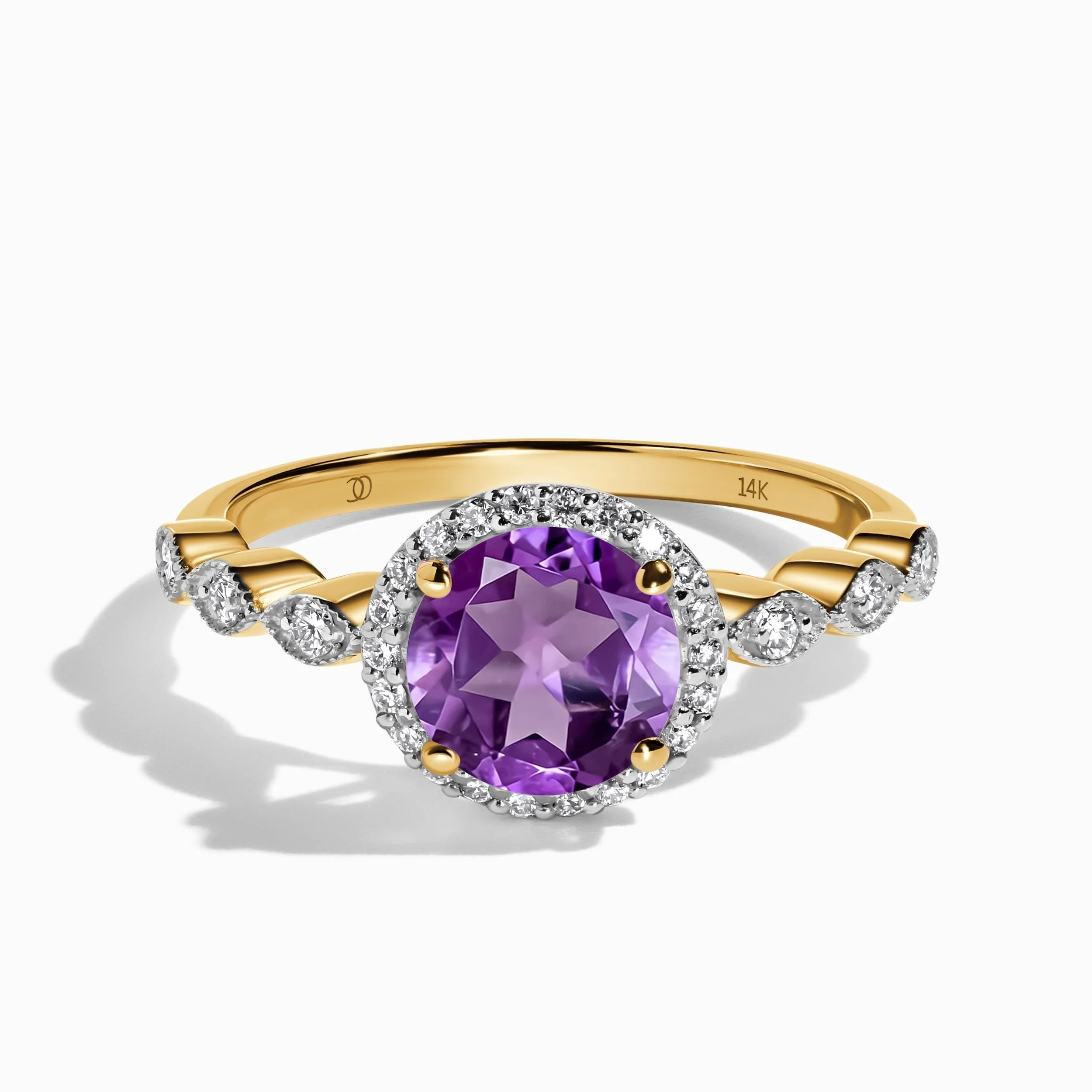 Amethyst Lab Diamond Ring - Soulmate - Image 5
