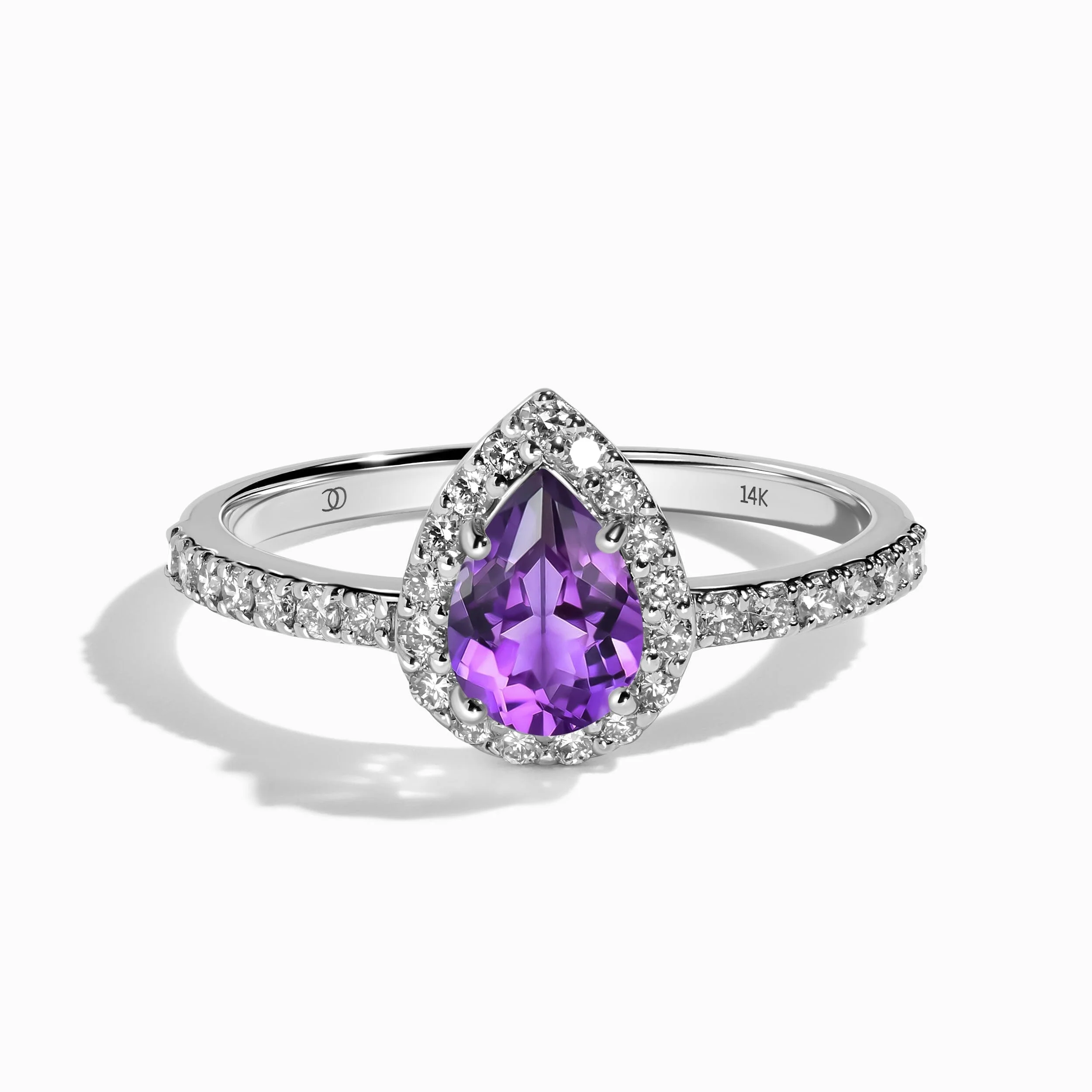 Amethyst Lab Diamond Ring - Tear of Joy - Image 3