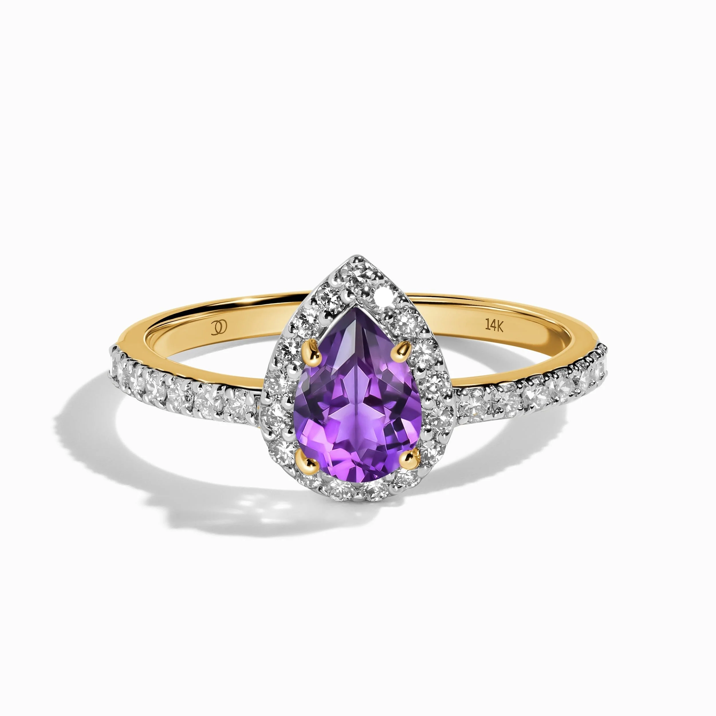 Amethyst Lab Diamond Ring - Tear of Joy - Image 5