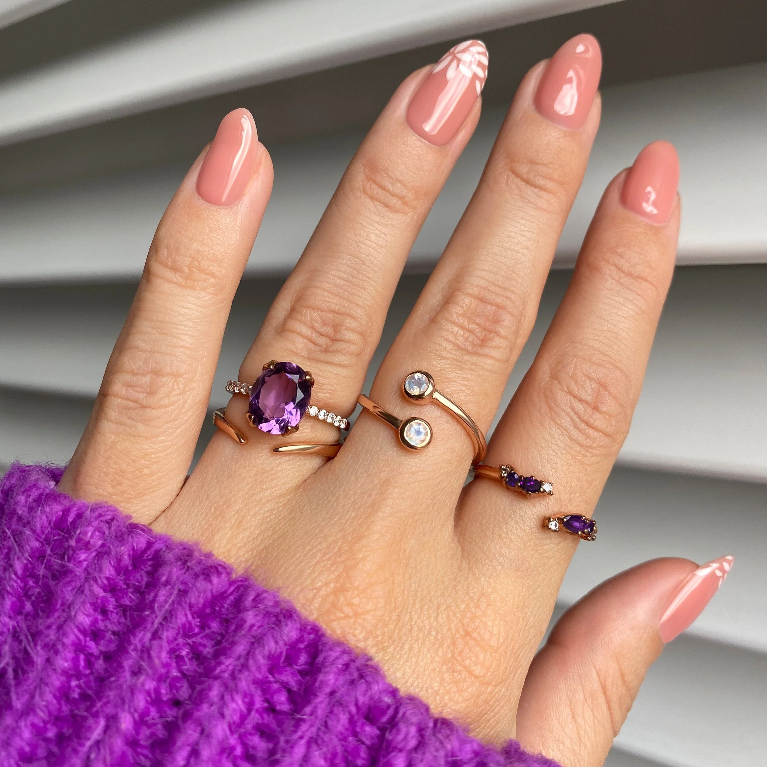 Amethyst Ring - Harlow - Image 13