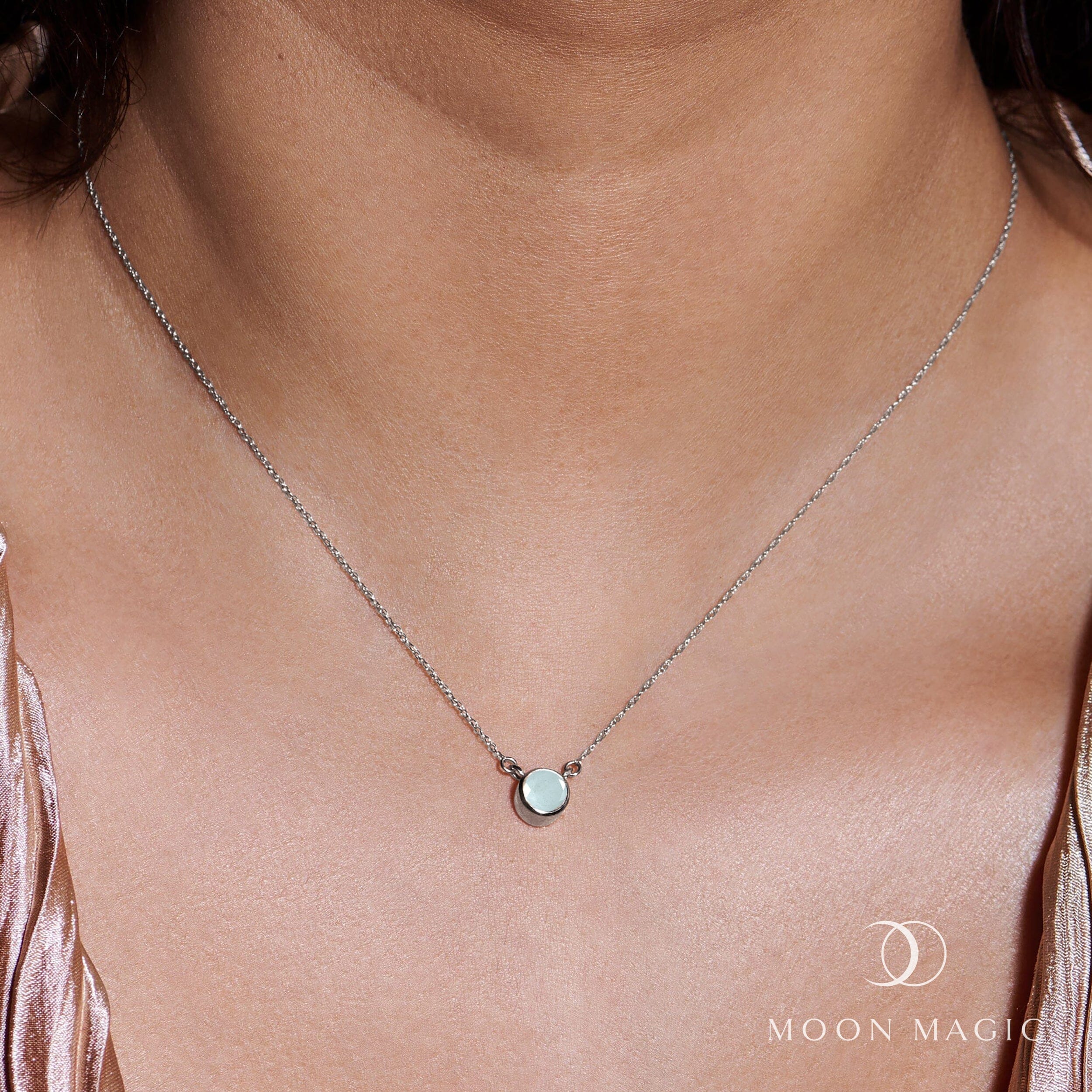 Aquamarine Necklace - Solitaire - Image 6