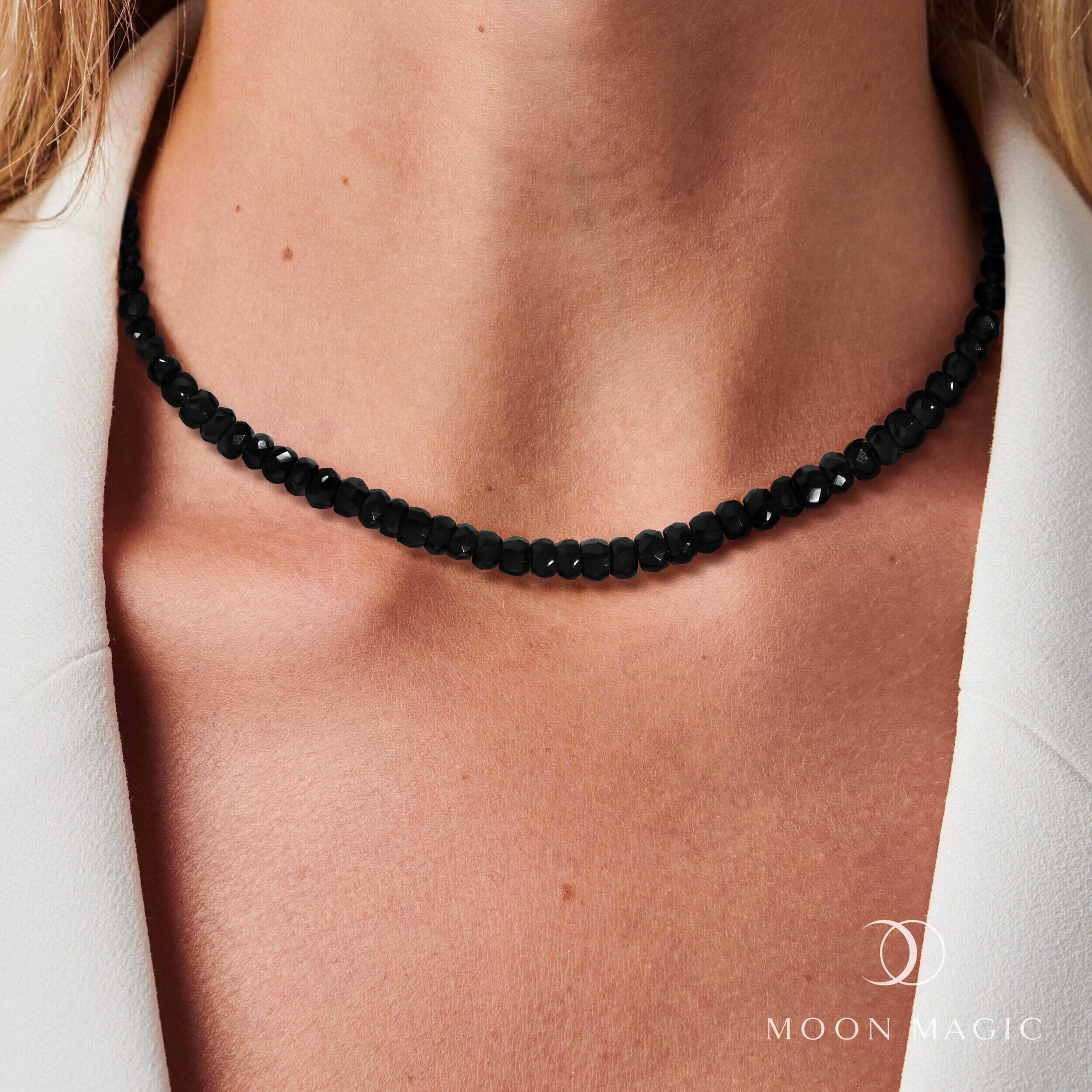 Beads Necklace - Black Obsidian - Image 6