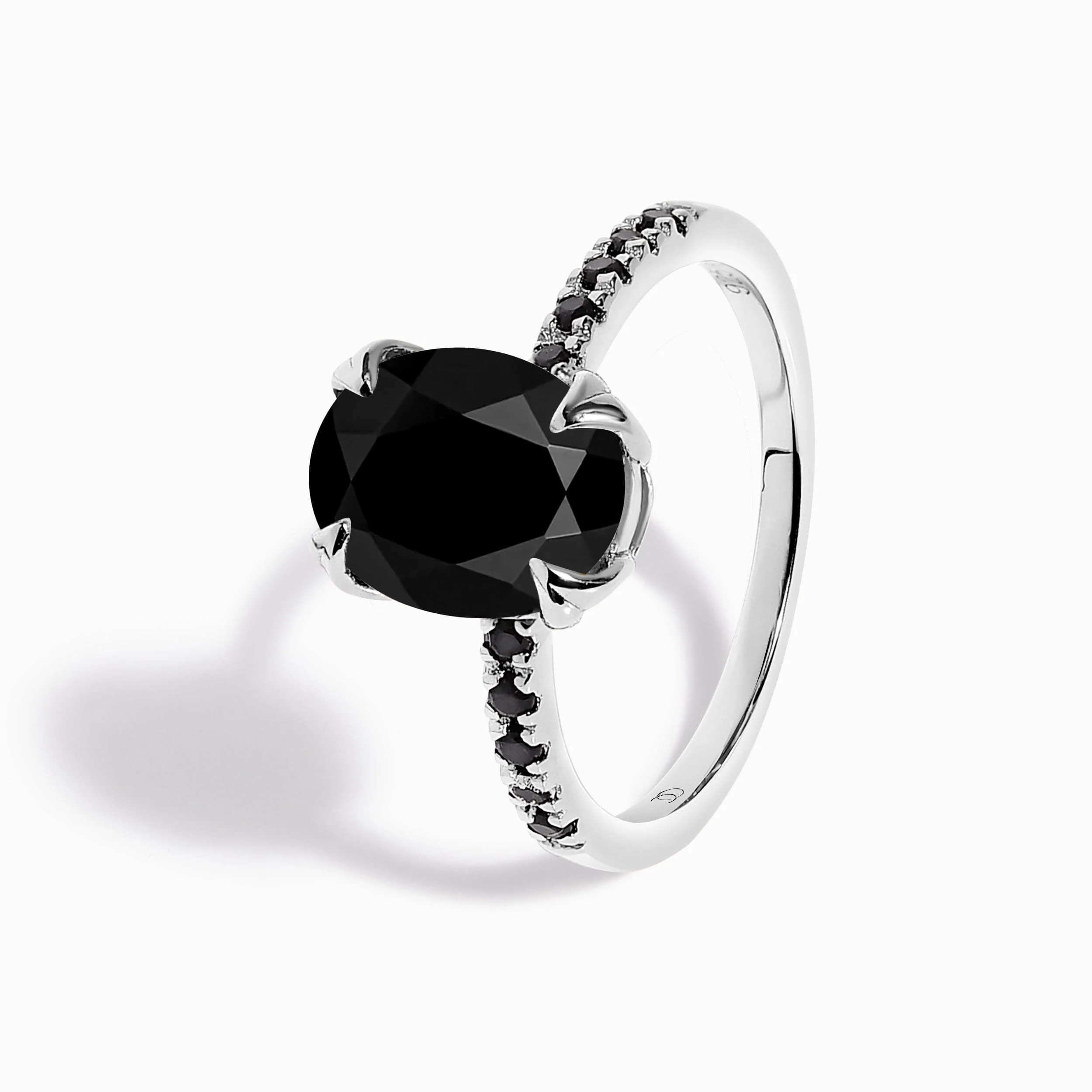 Black Obsidian Black Spinel Harlow Ring - Infinite Ring & Waves Band - Image 12