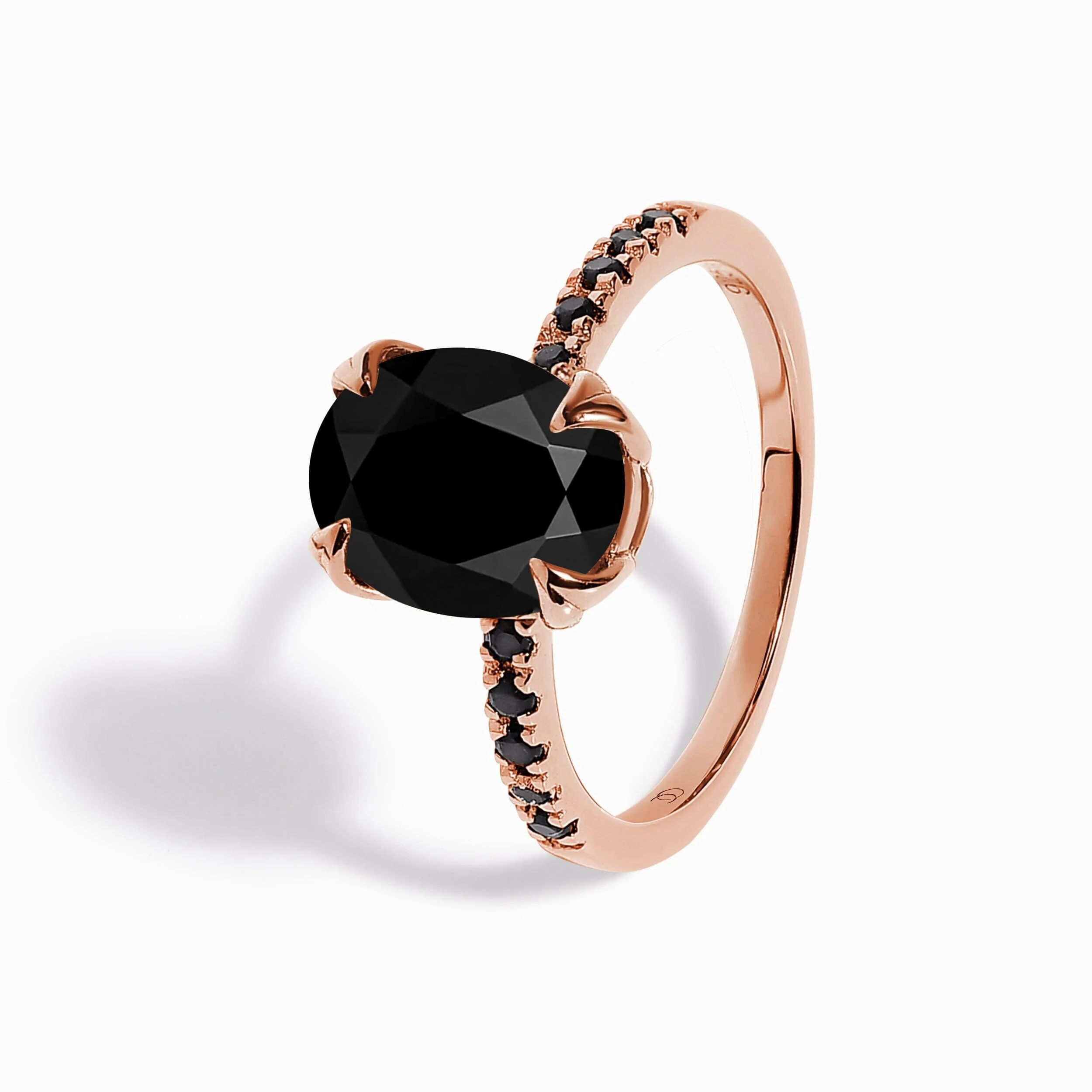 Black Obsidian Black Spinel Harlow Ring - Infinite Ring & Waves Band - Image 13