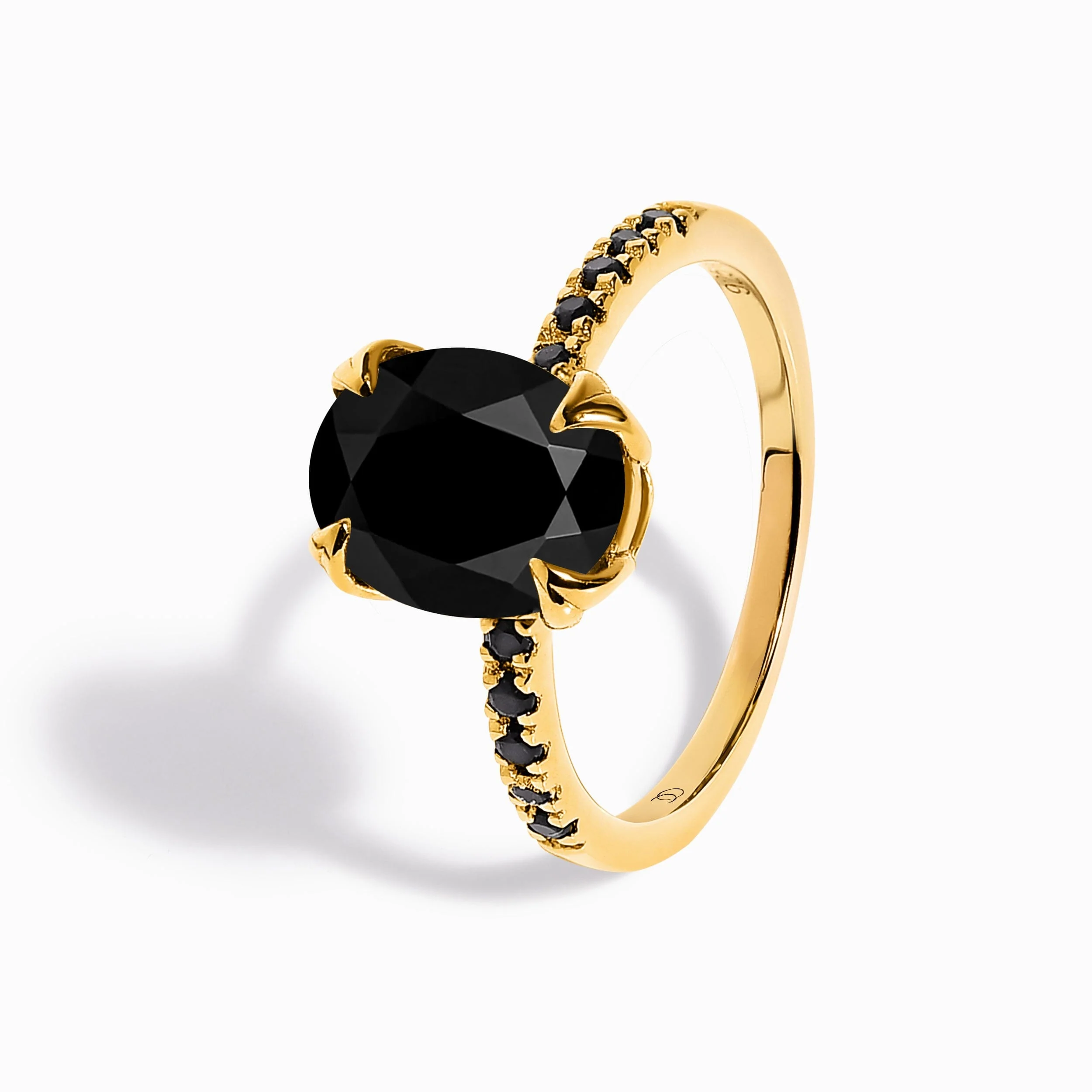 Black Obsidian Black Spinel Harlow Ring - Infinite Ring & Waves Band - Image 14