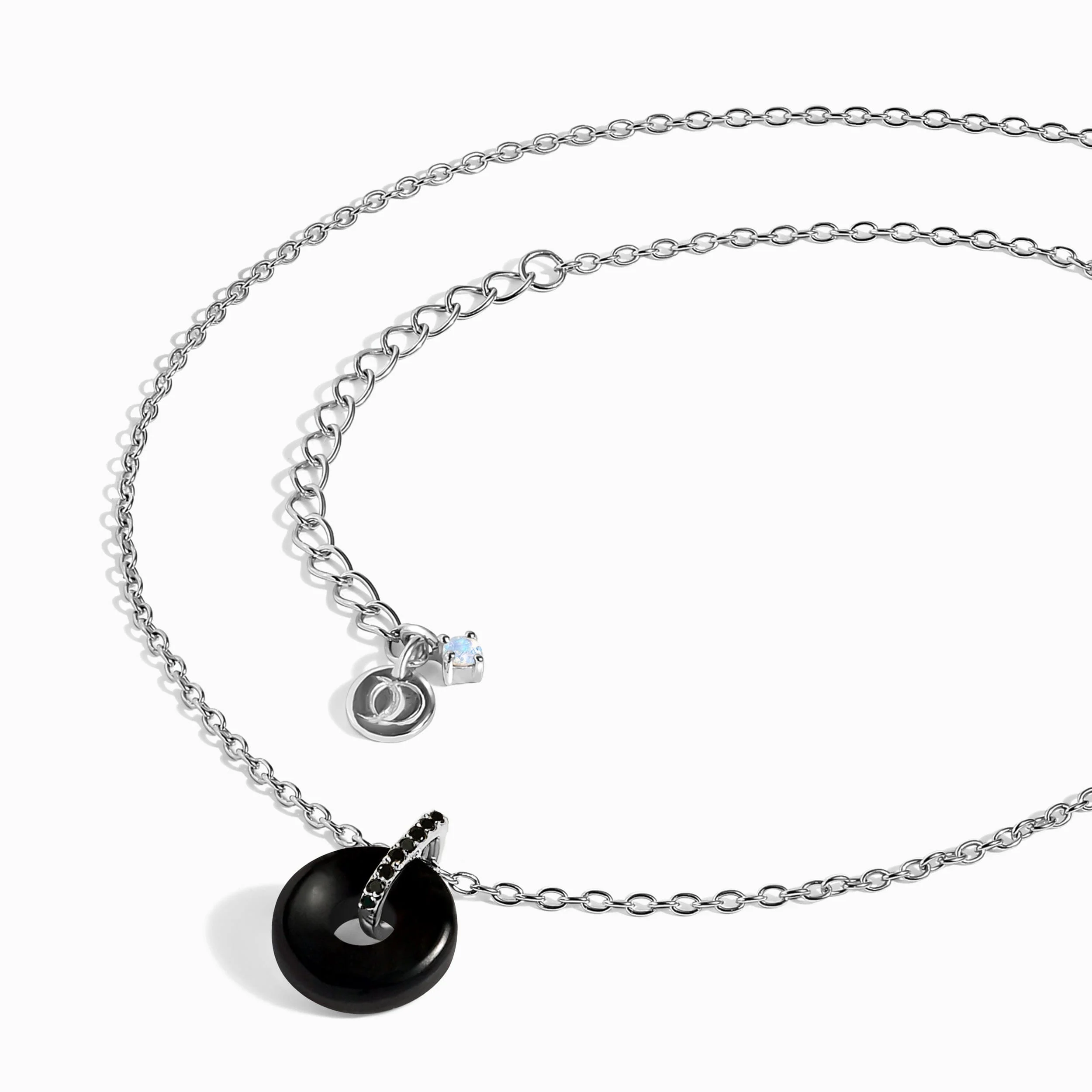 Black Obsidian Black Spinel Necklace - Liora - Image 9