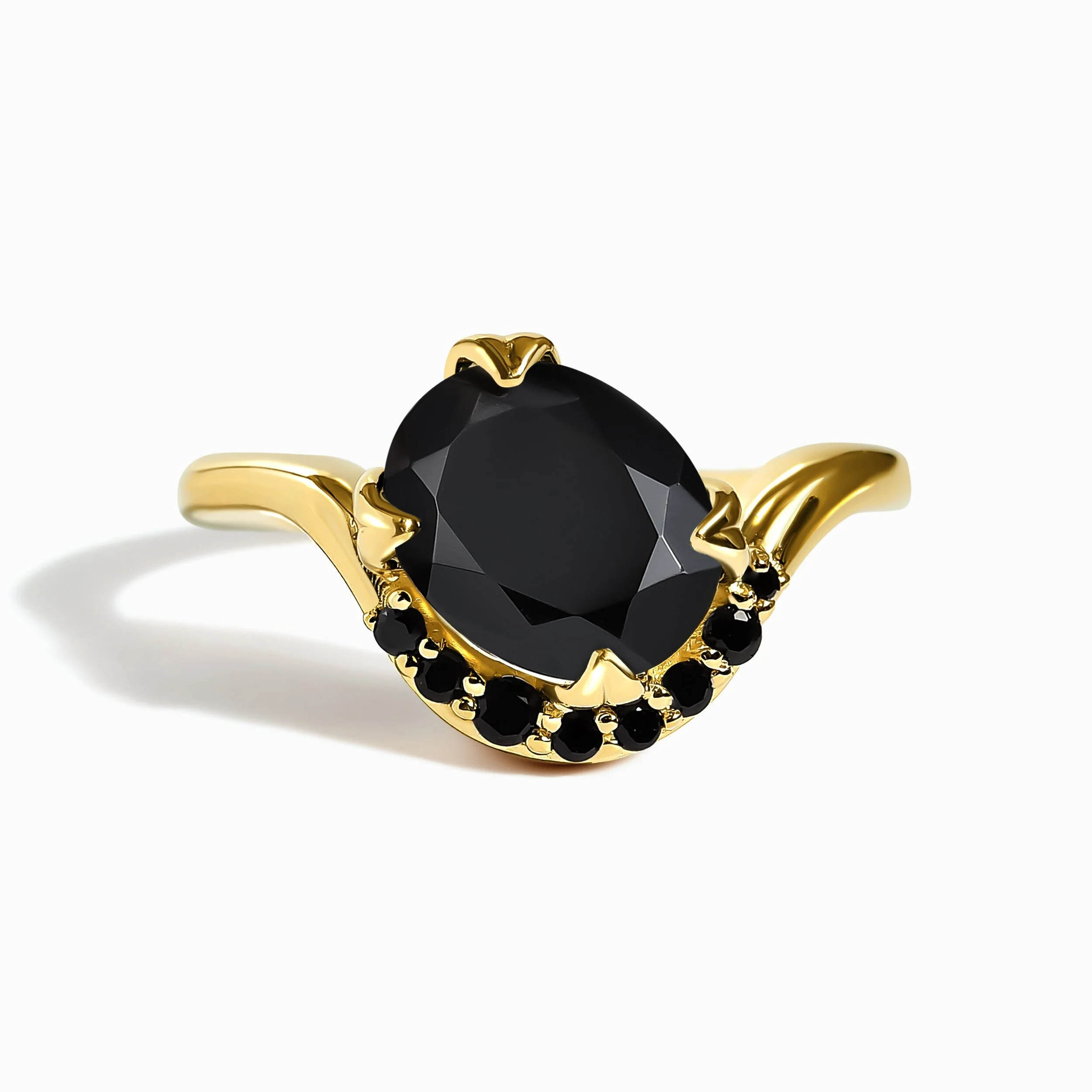 Black Obsidian Black Spinel Ring - Arc of Promise - Image 16