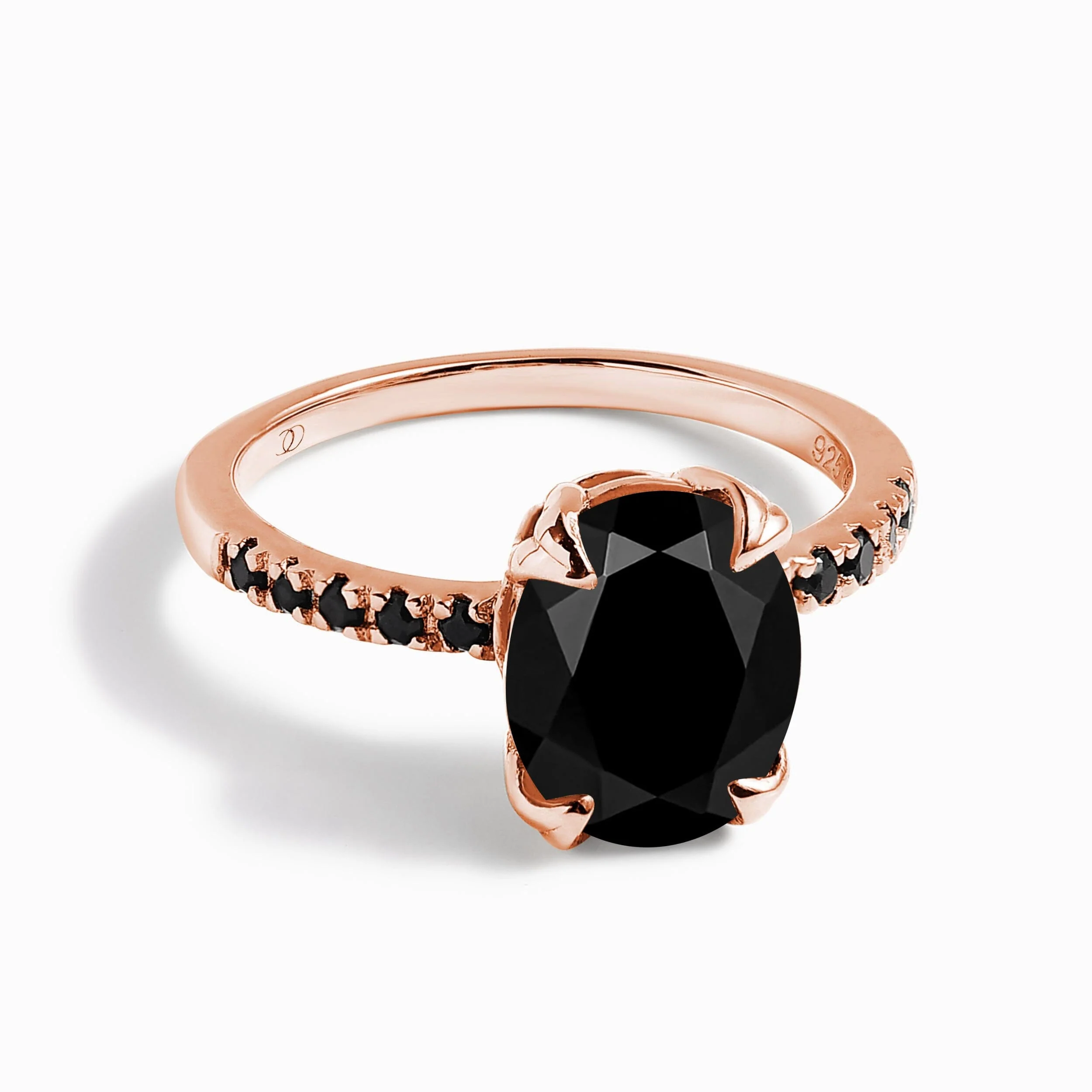 Black Obsidian Black Spinel Ring - Harlow - Image 3