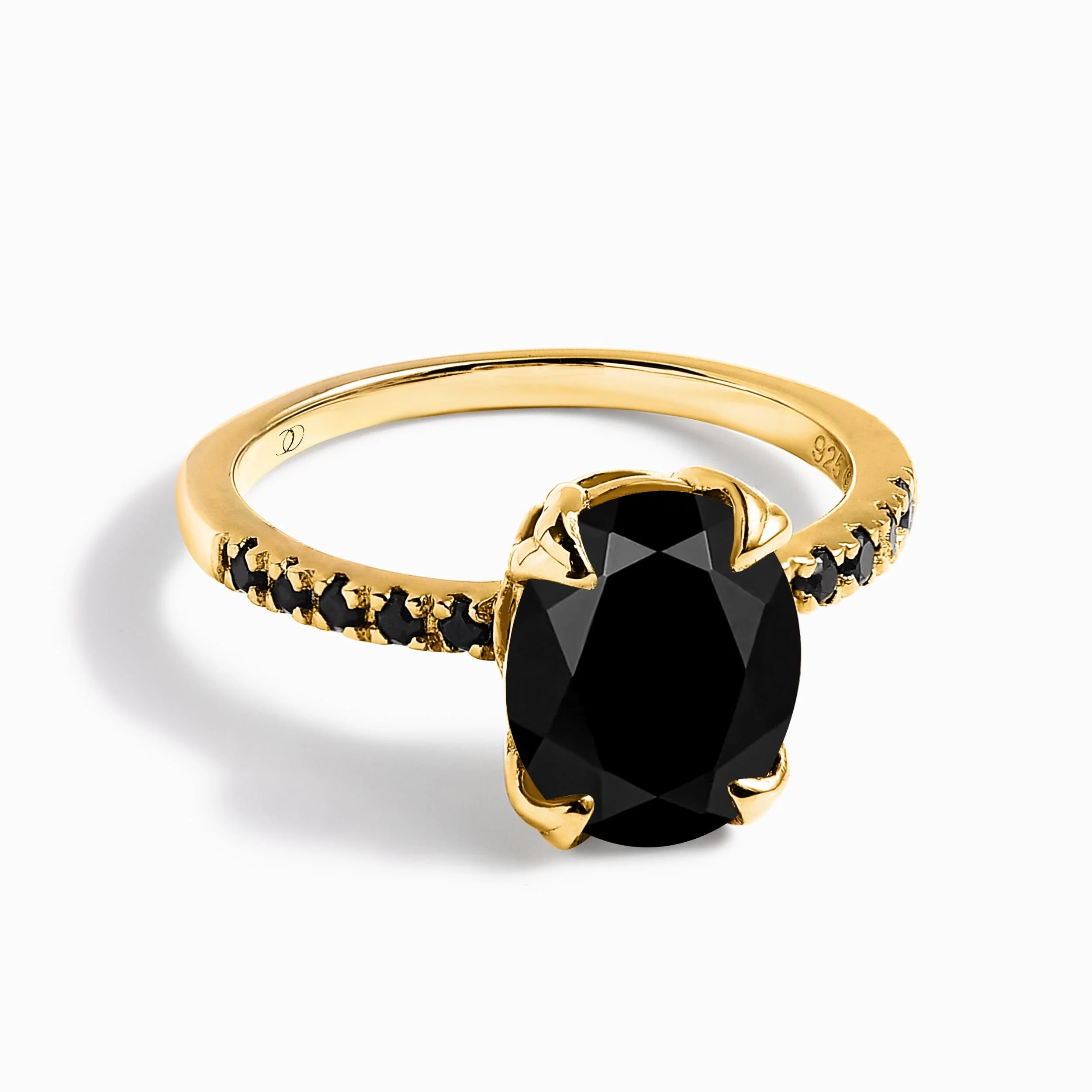 Black Obsidian Black Spinel Ring - Harlow - Image 5