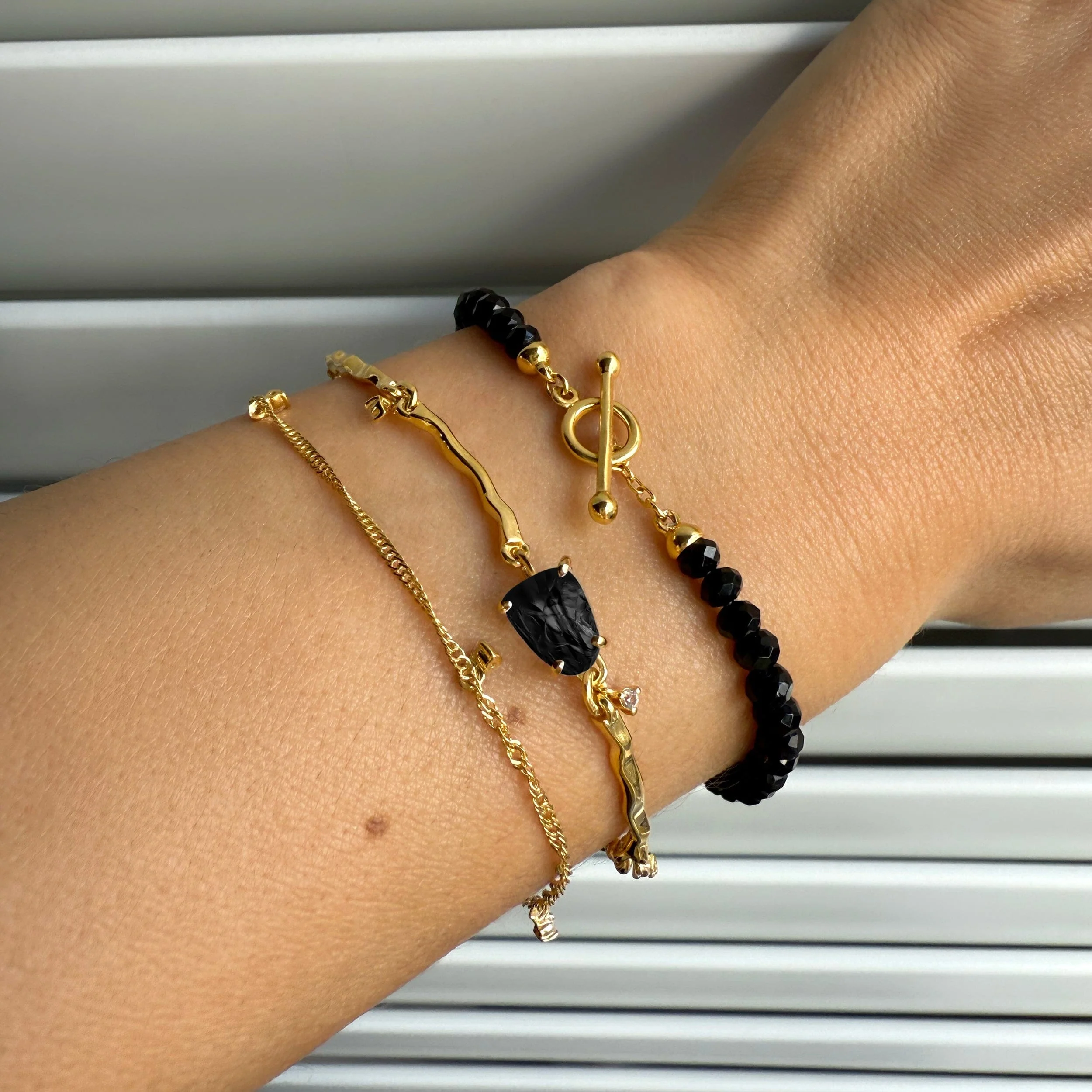Black Obsidian Bracelet Stack - Grounded Goddess - Image 21