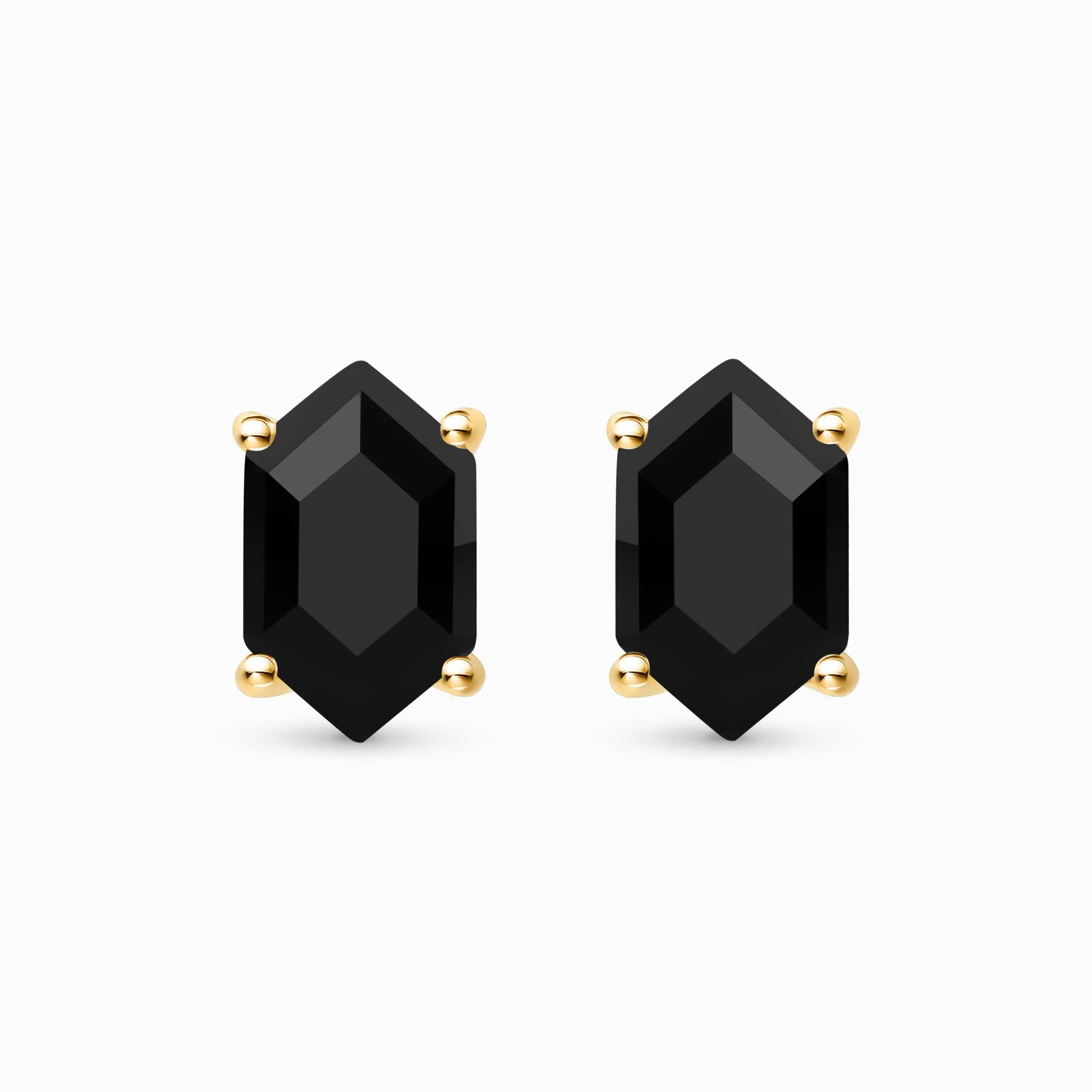 Black Obsidian Earrings - Serenity Studs - Image 5