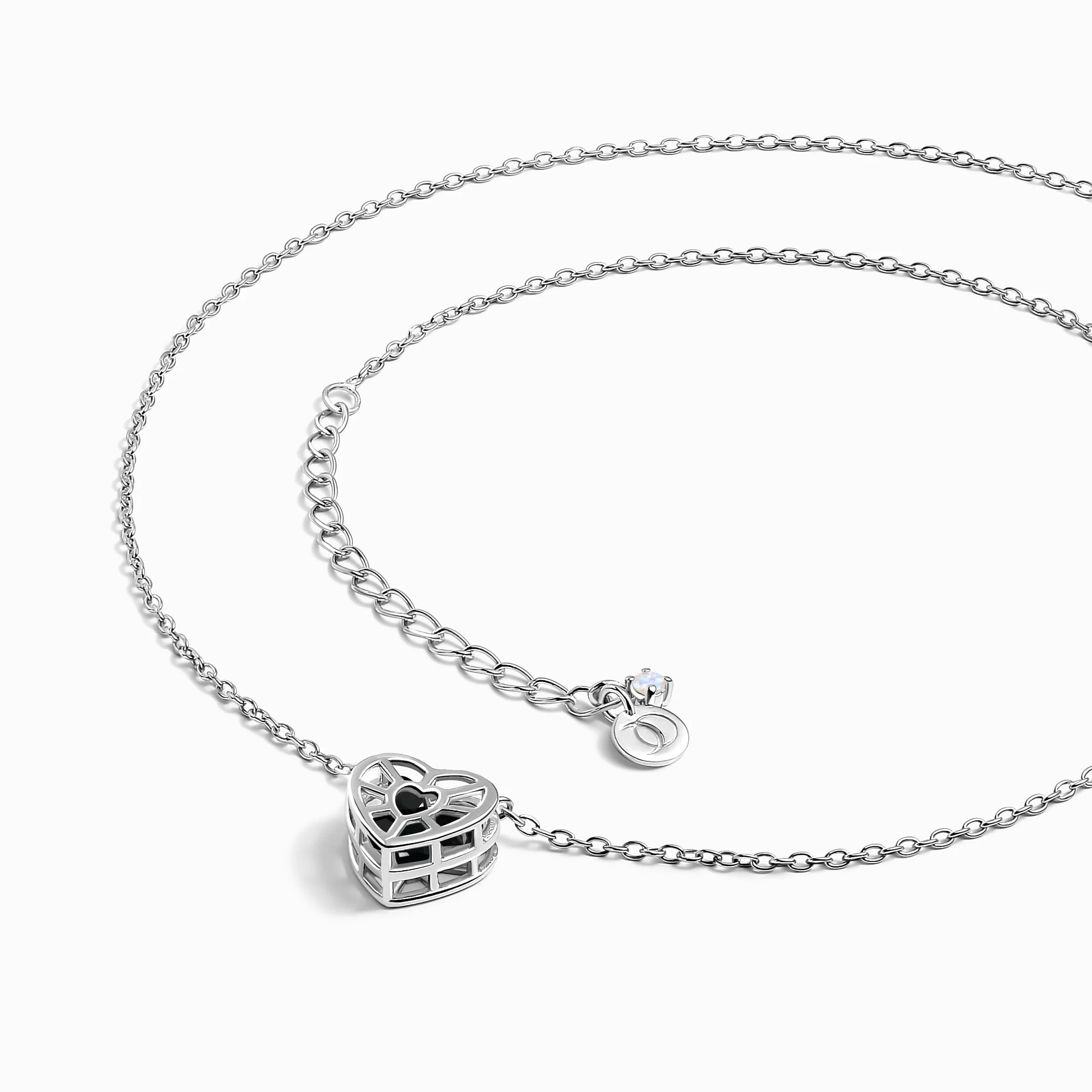 Black Obsidian Fidget Necklace - Heart in Motion - Image 10