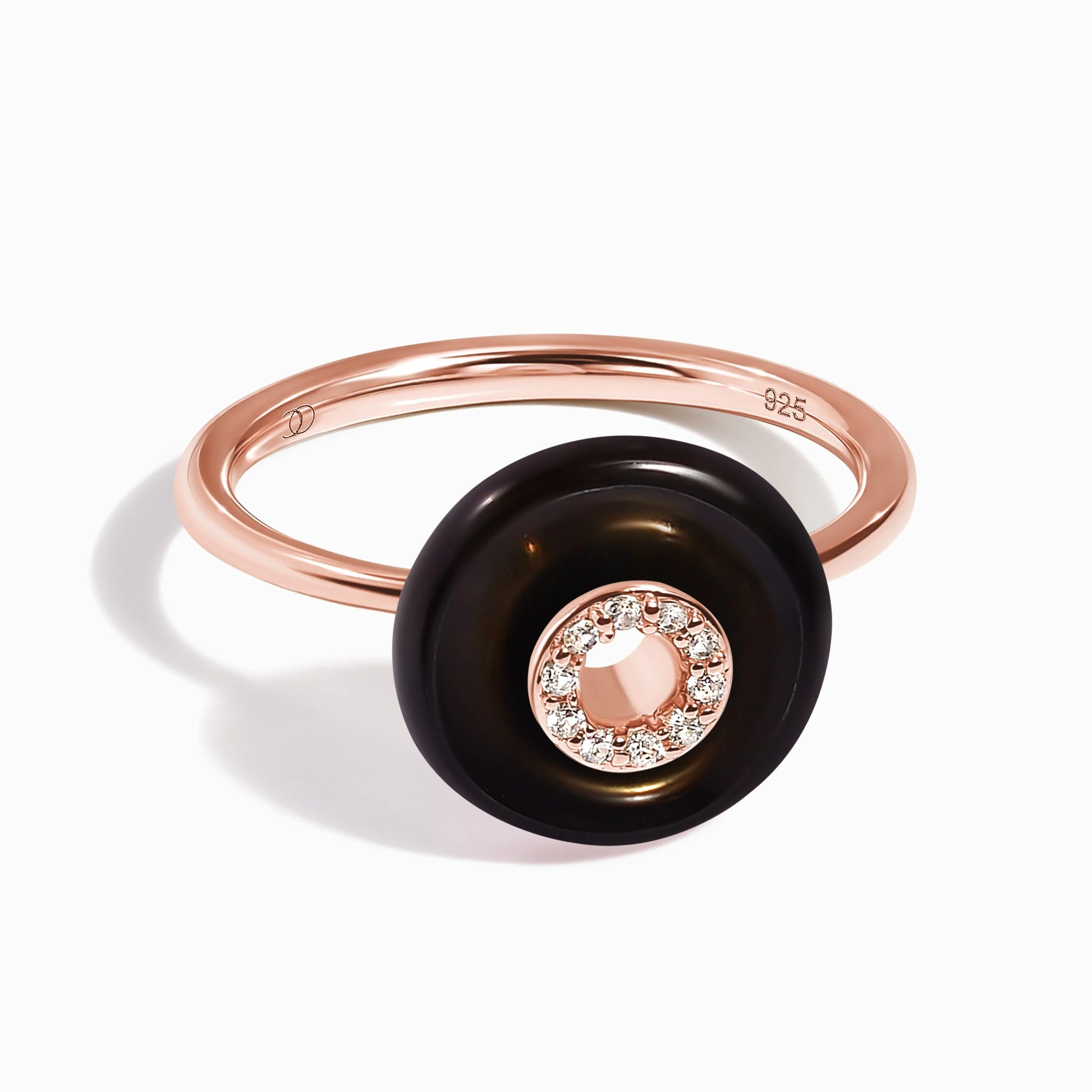Black Obsidian Fidget Ring - Liora - Image 10
