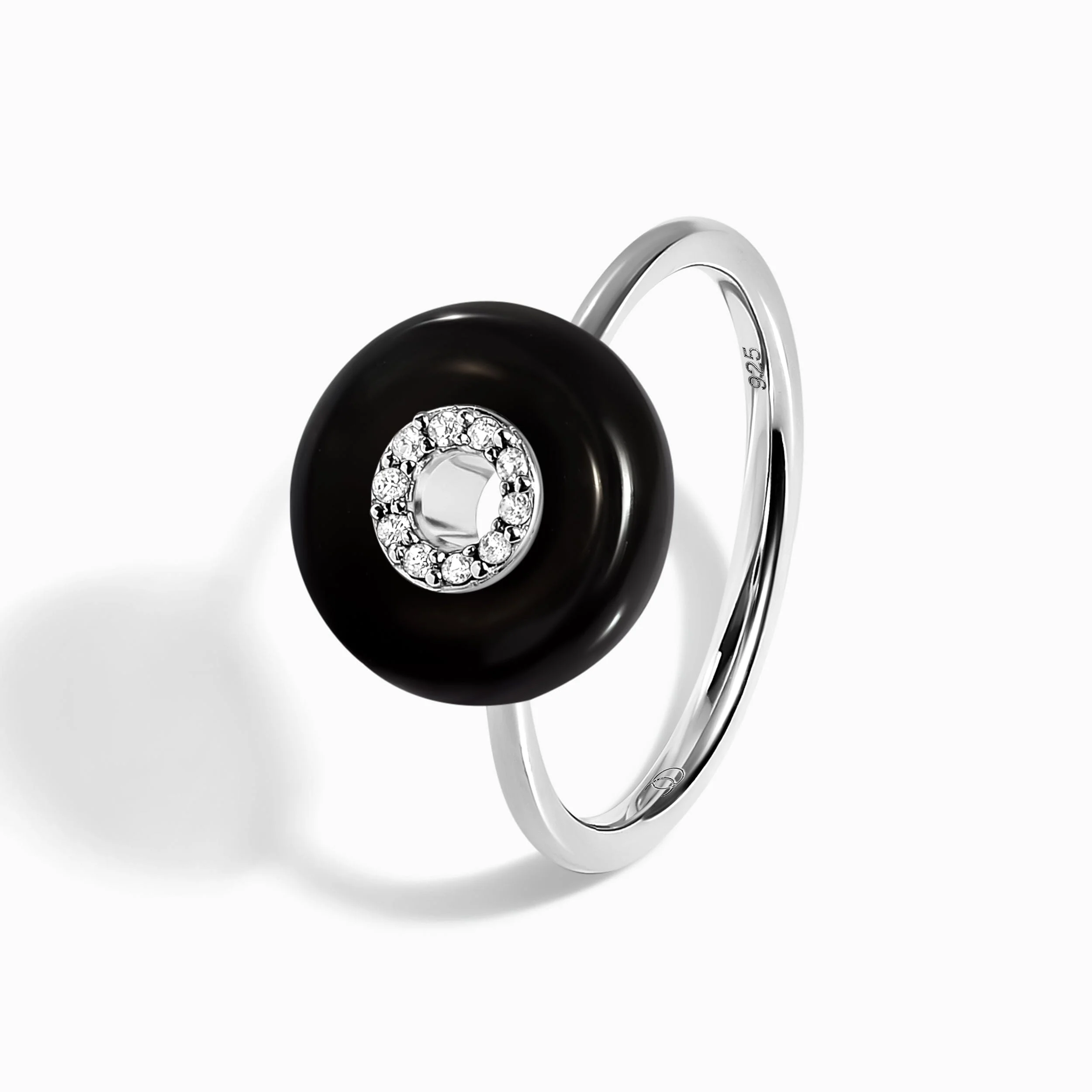 Black Obsidian Fidget Ring - Liora - Image 12