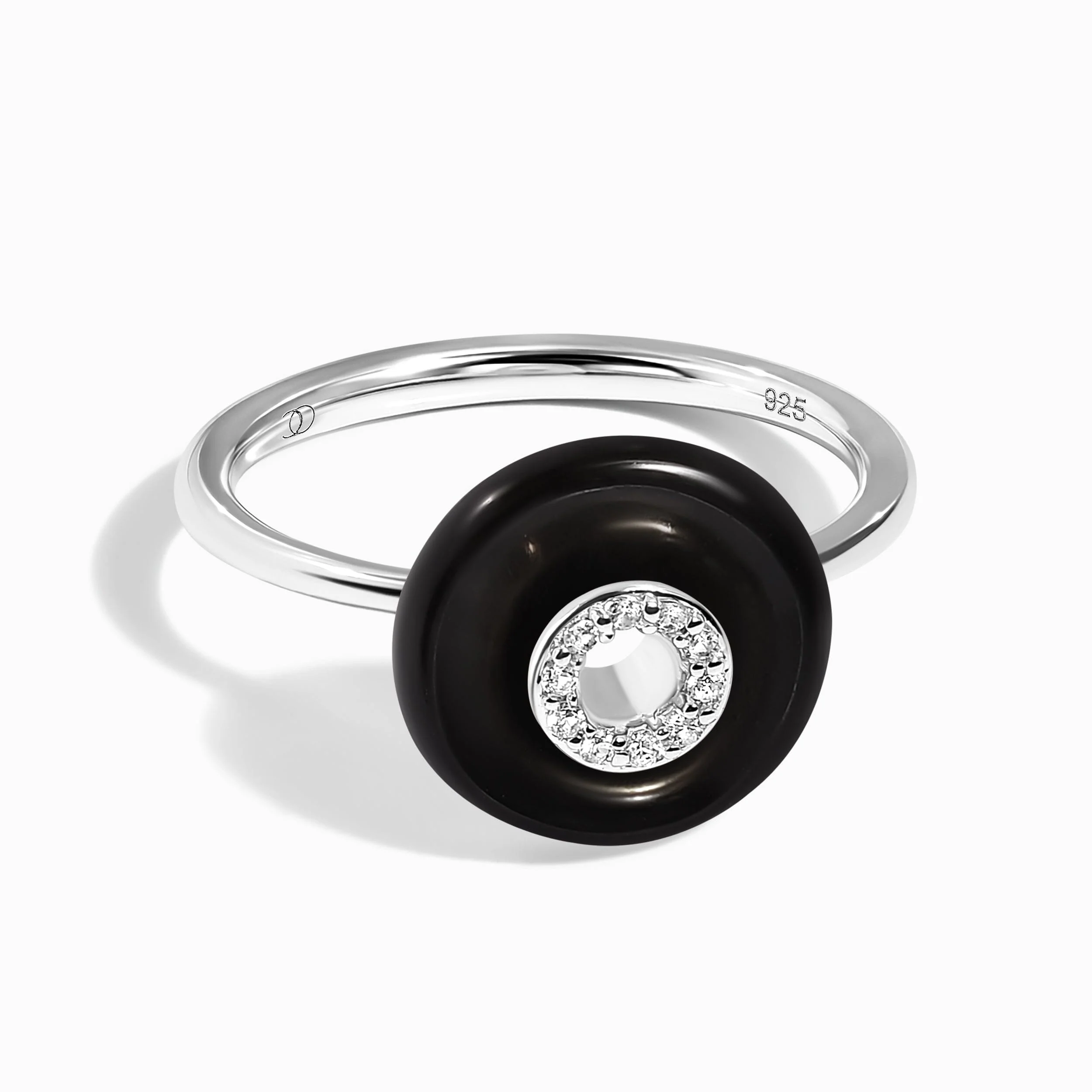 Black Obsidian Fidget Ring - Liora - Image 9