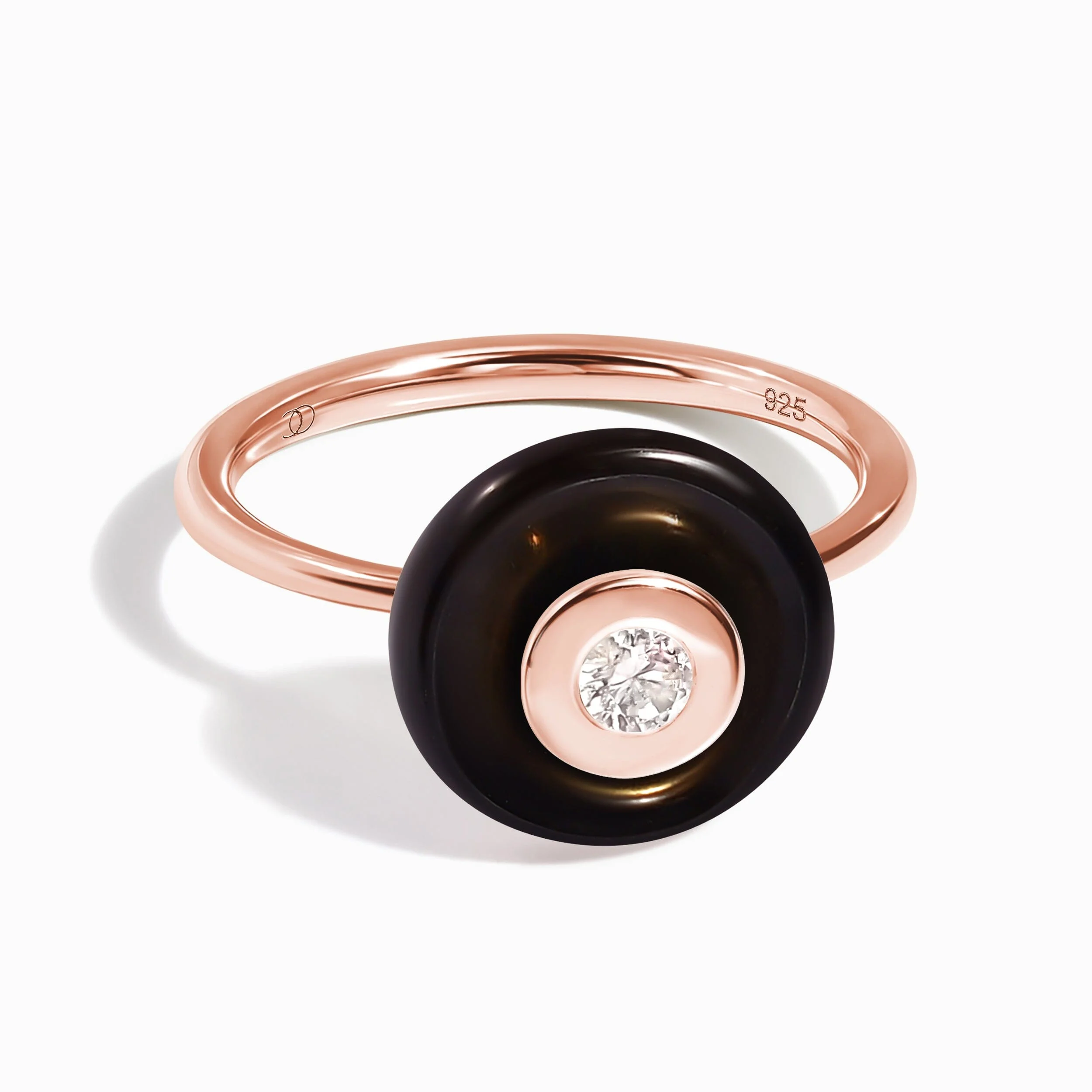 Black Obsidian Fidget Ring - Ora - Image 13