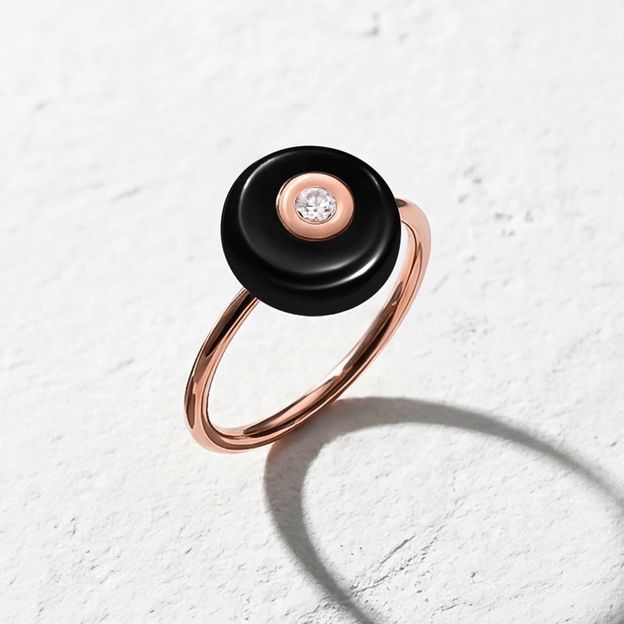 Black Obsidian Fidget Ring - Ora - Image 23
