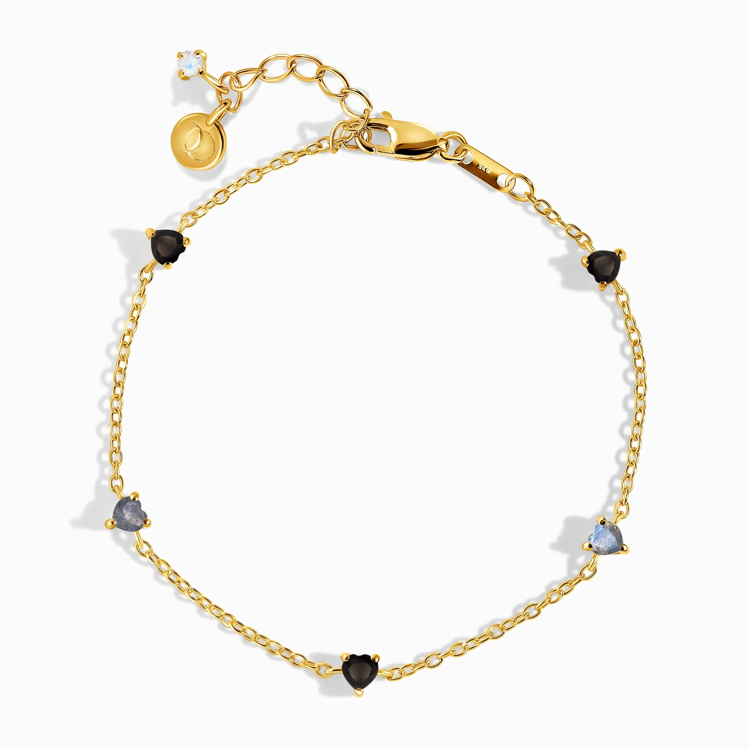 Black Obsidian Labradorite Bracelet - Crush On You - Image 5
