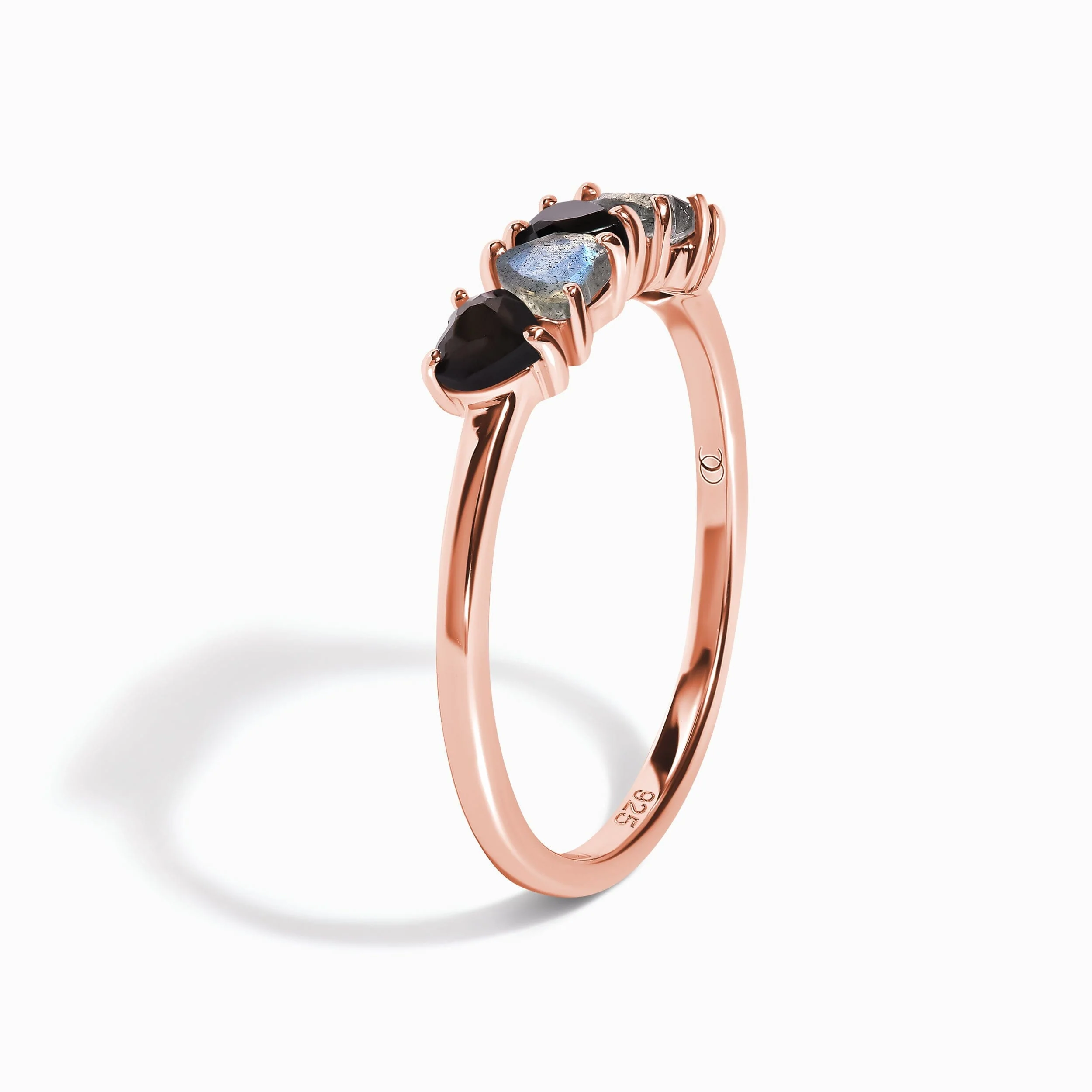 Black Obsidian Labradorite Ring - Crush On You - Image 29
