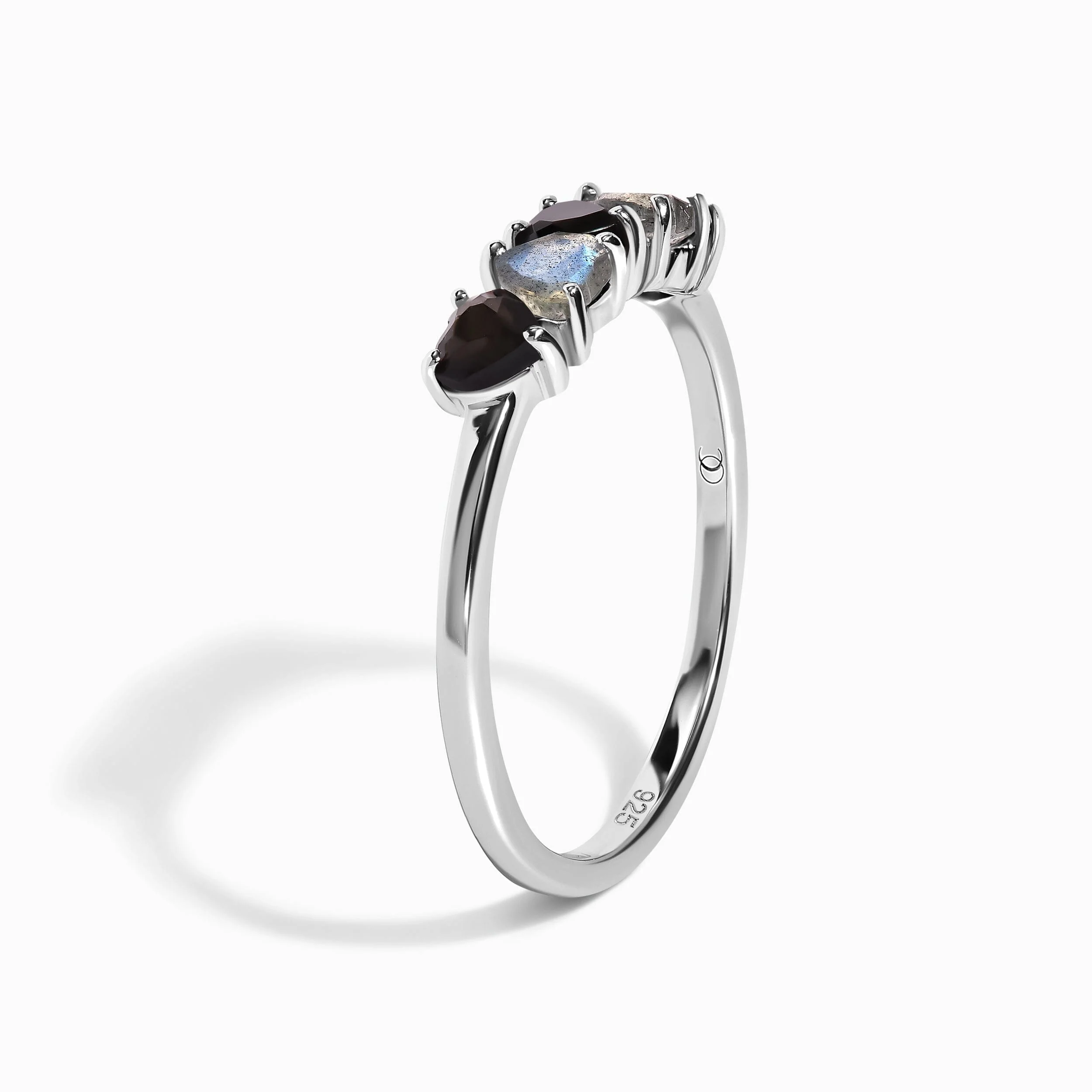 Black Obsidian Labradorite Ring - Crush On You - Image 30
