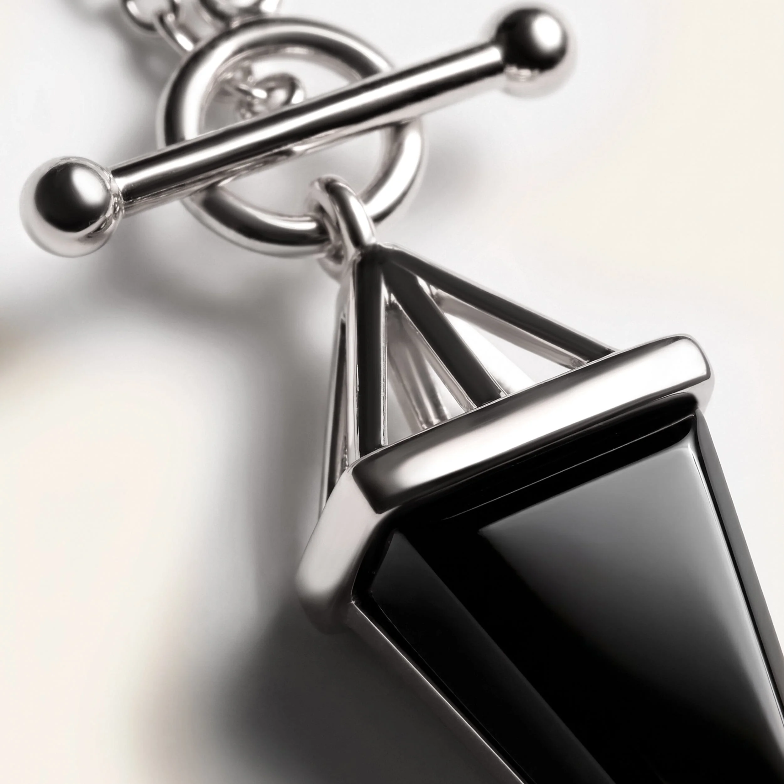 Black Obsidian Necklace - Heroine T-Lock - Image 11