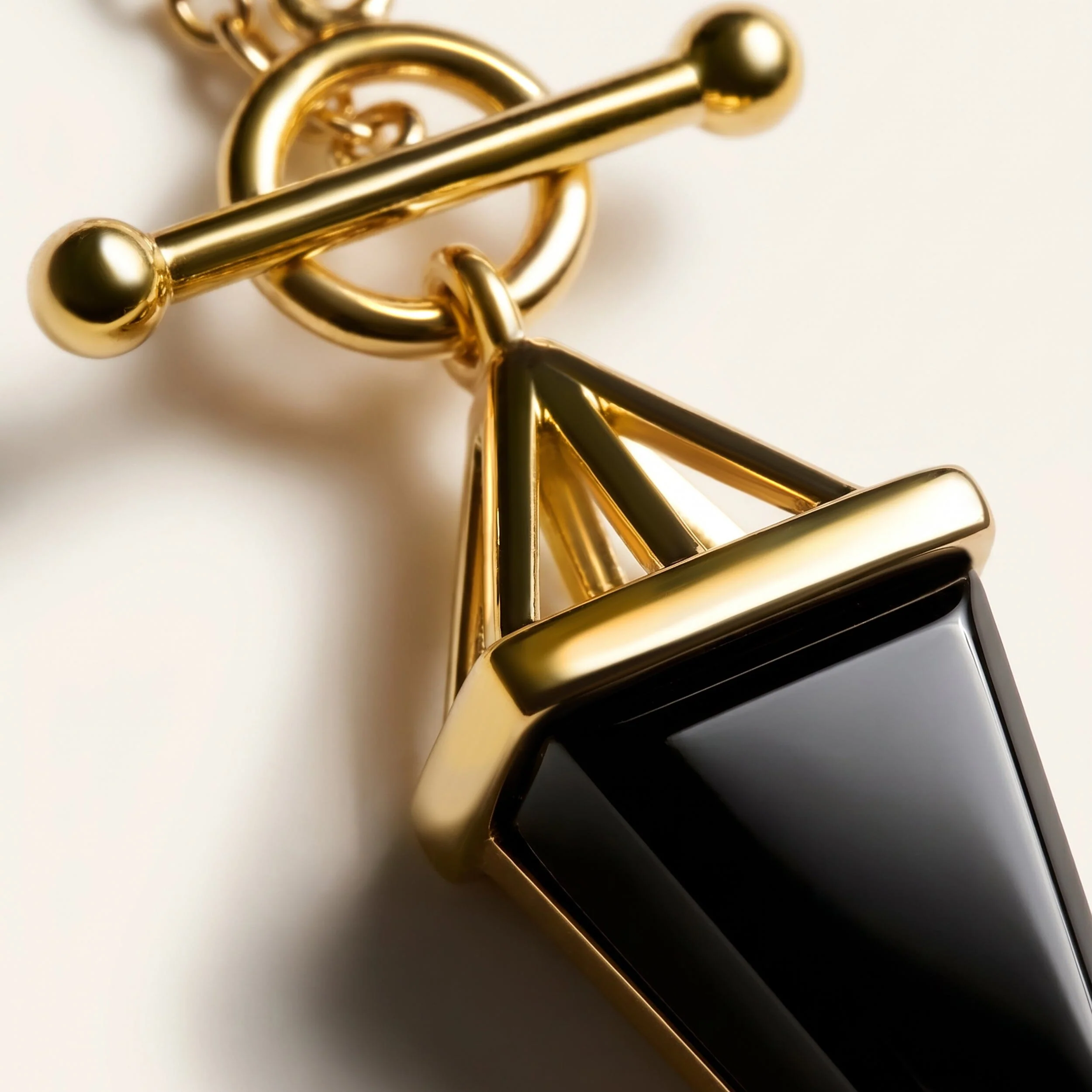 Black Obsidian Necklace - Heroine T-Lock - Image 12