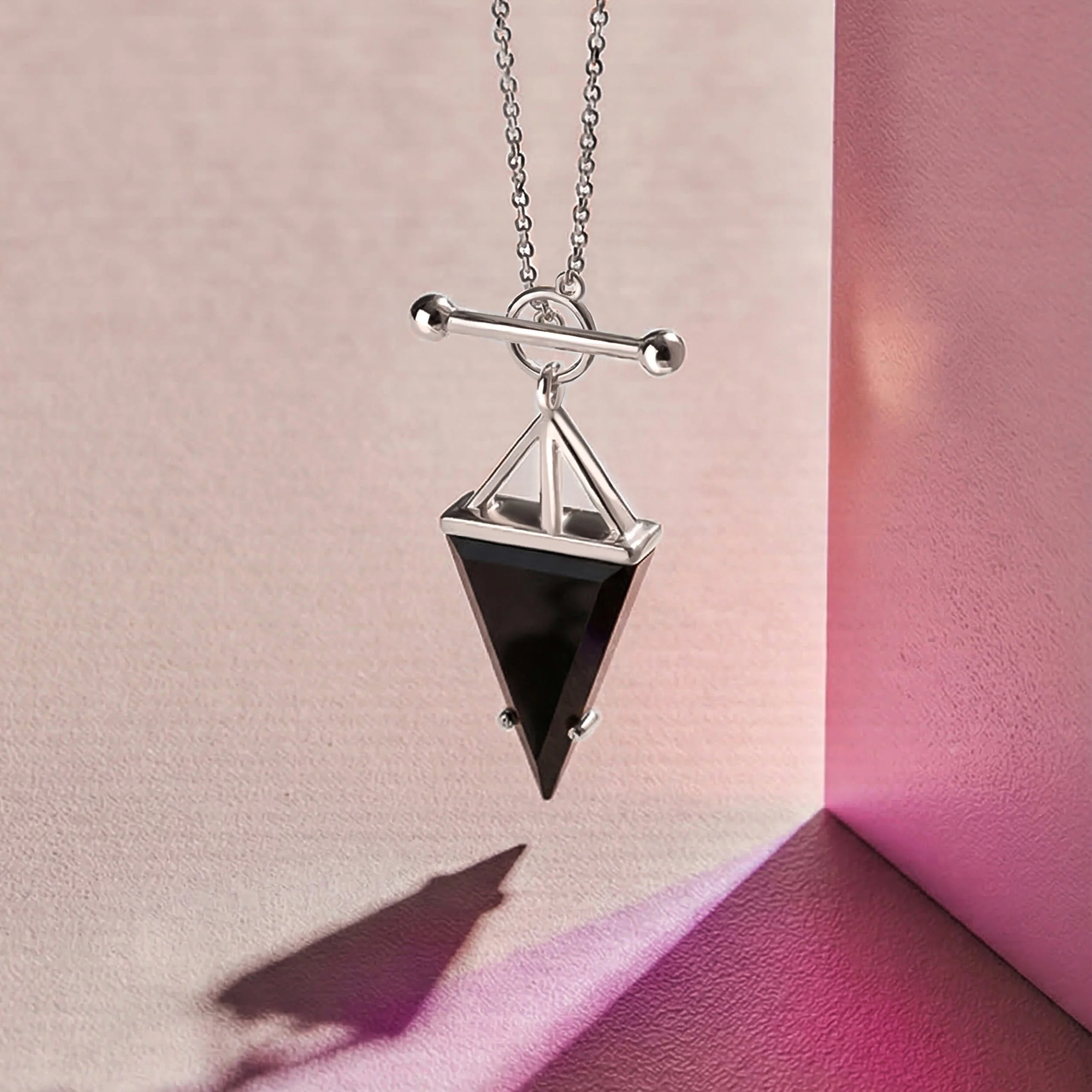 Black Obsidian Necklace - Heroine T-Lock - Image 21