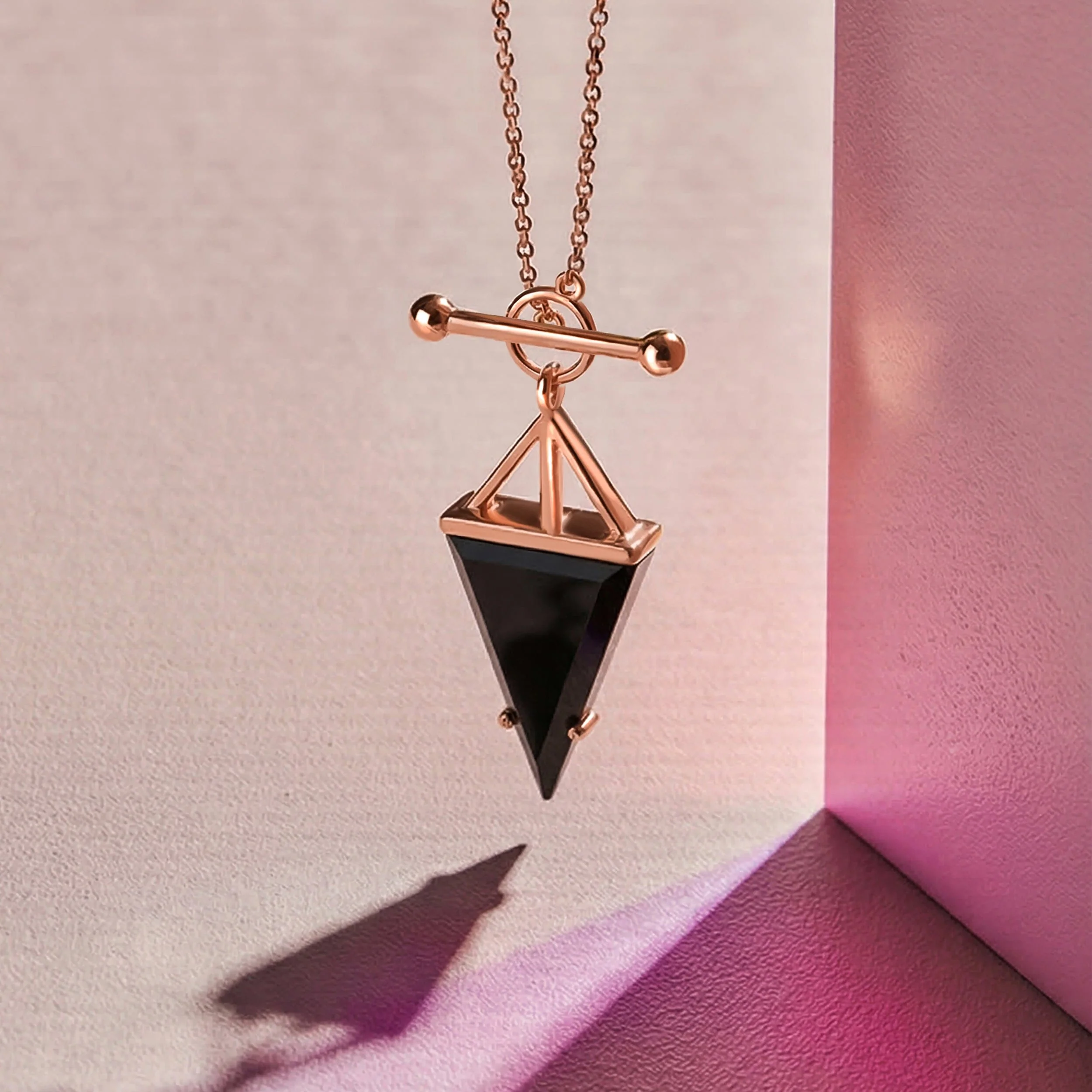 Black Obsidian Necklace - Heroine T-Lock - Image 22