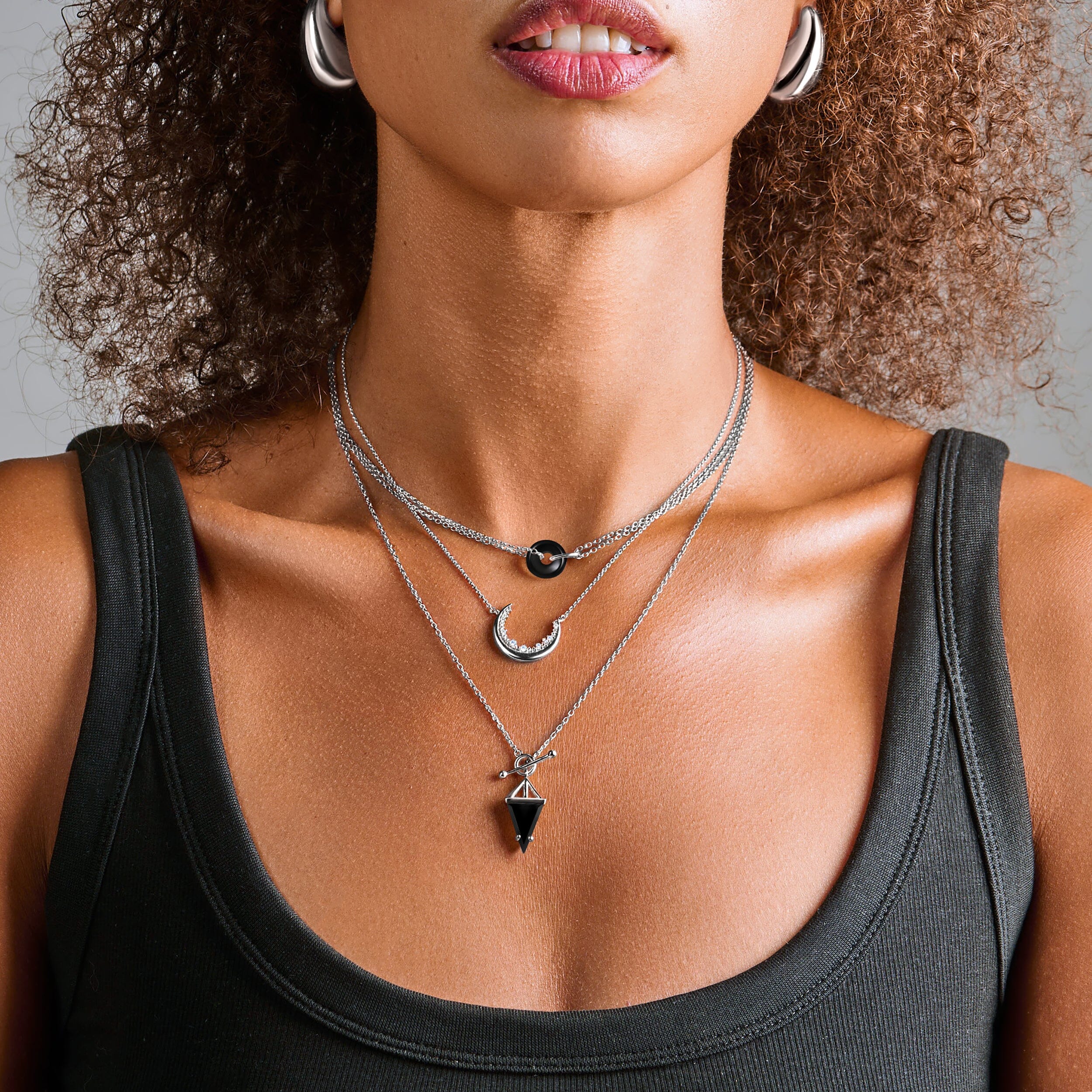 Black Obsidian Necklace - Heroine T-Lock - Image 30