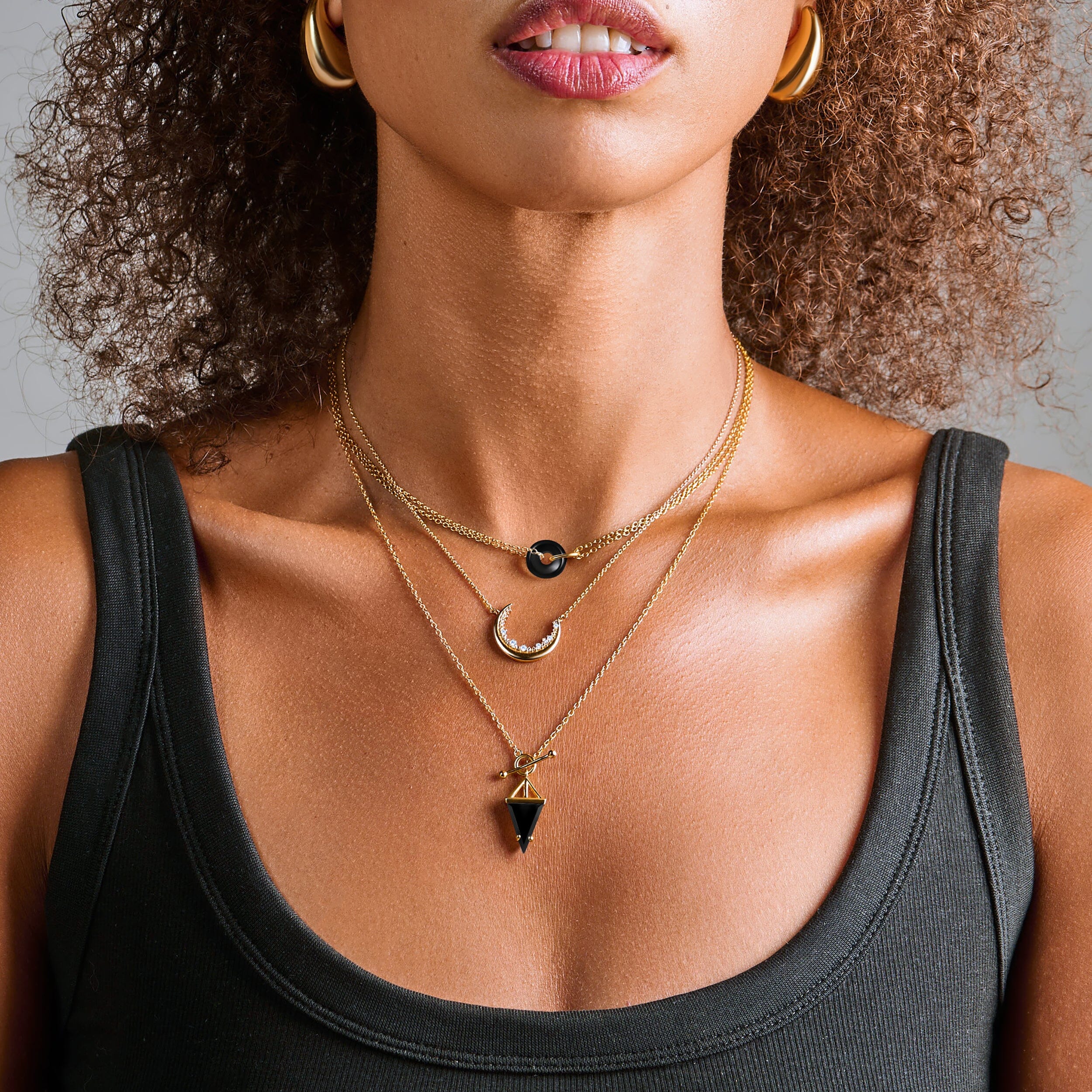 Black Obsidian Necklace - Heroine T-Lock - Image 32