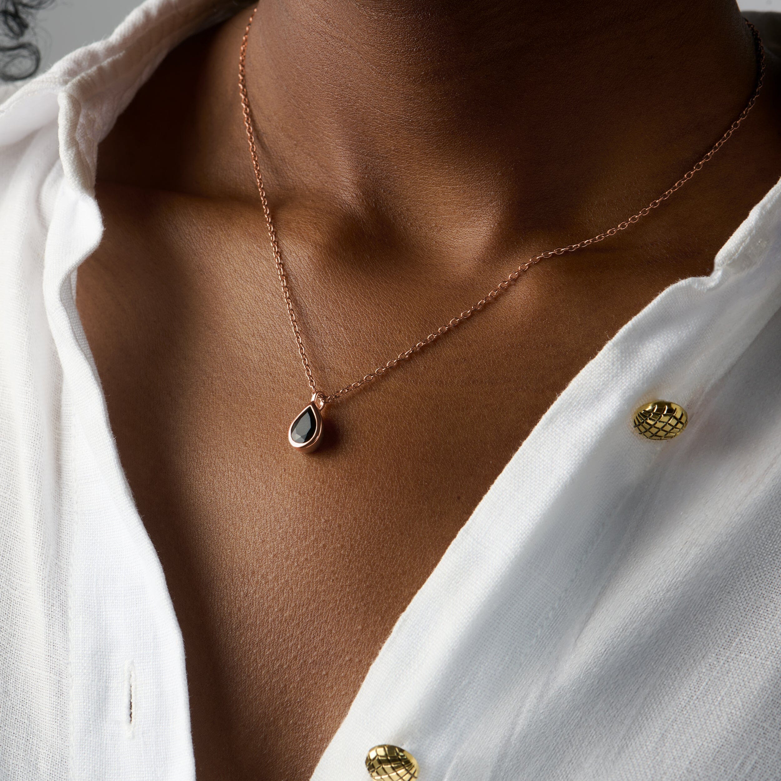 Black Obsidian Necklace - Hidden Heart - Image 14
