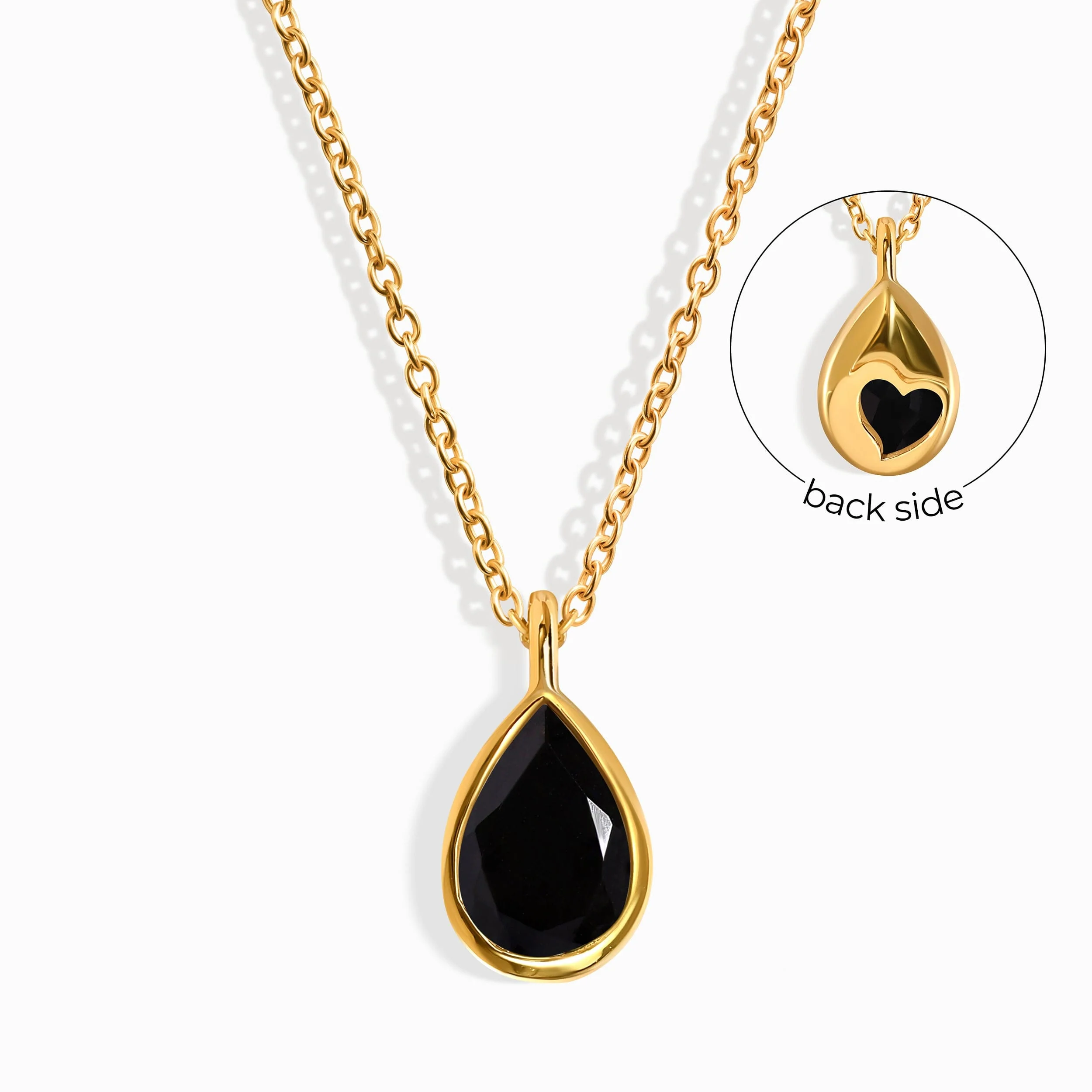 Black Obsidian Necklace - Hidden Heart - Image 5
